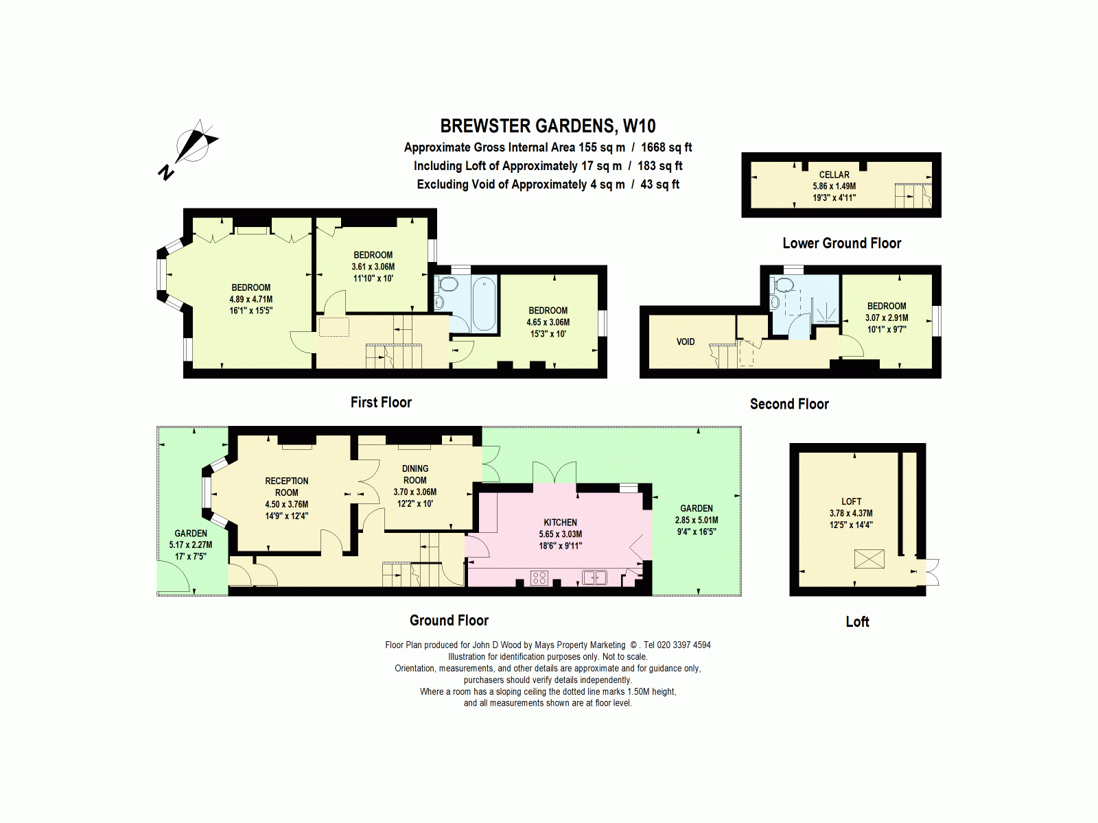 27, Brewster Gardens, London floorplan