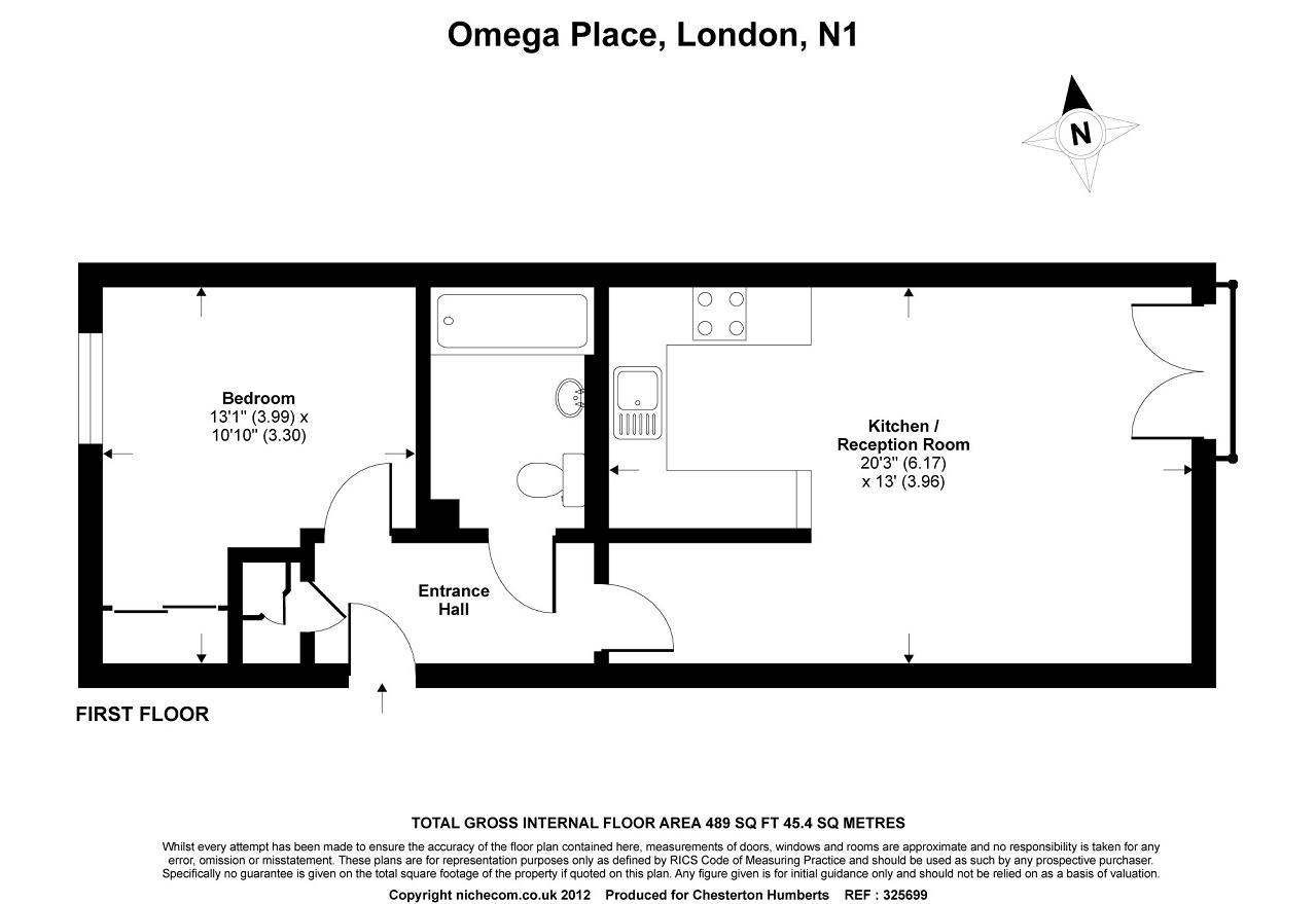 1 Bedrooms Flat to rent in Omega Place, Islington, London N1