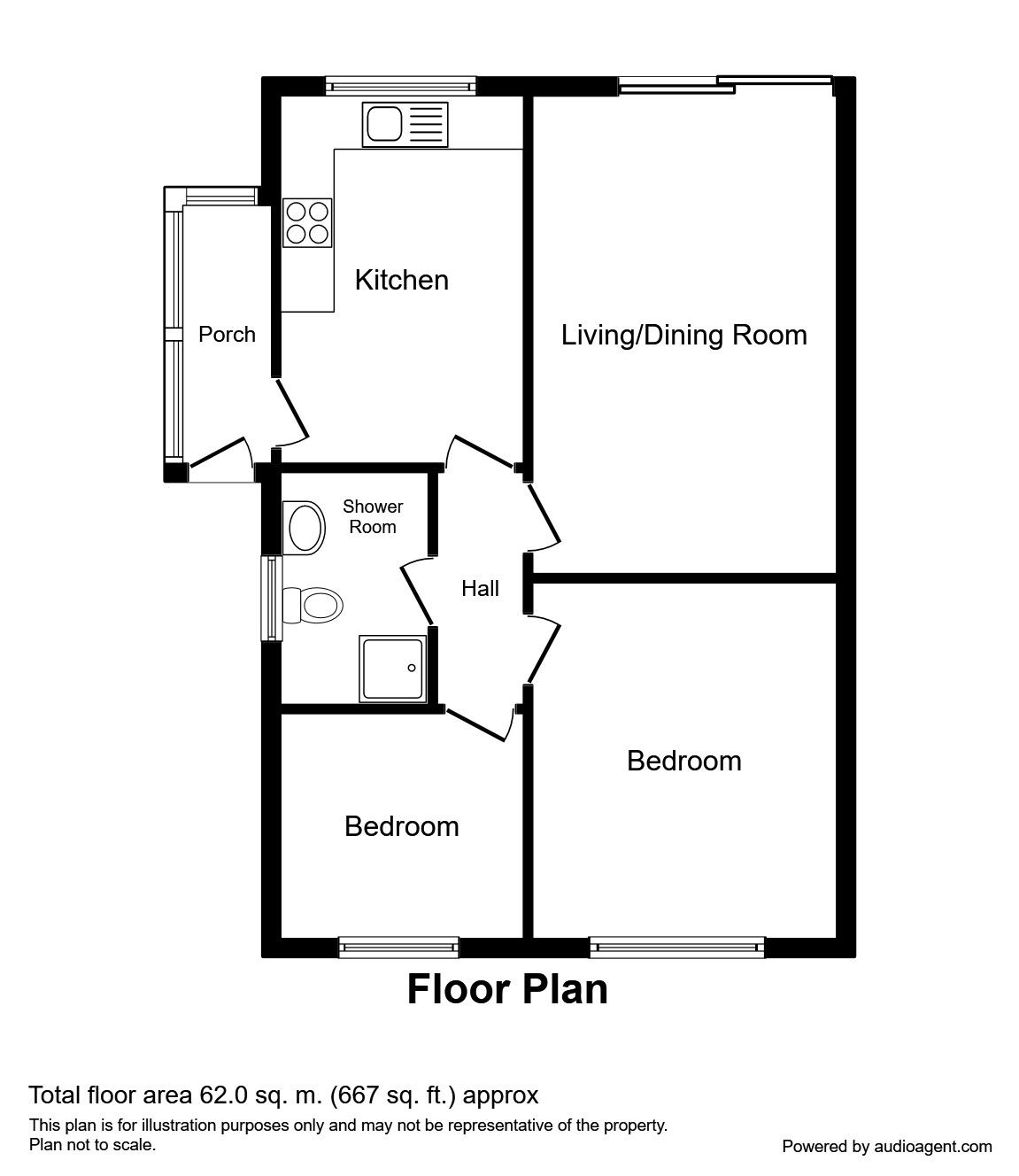 2 Bedrooms Bungalow for sale in Goose Cote Lane, Oakworth, Keighley BD22