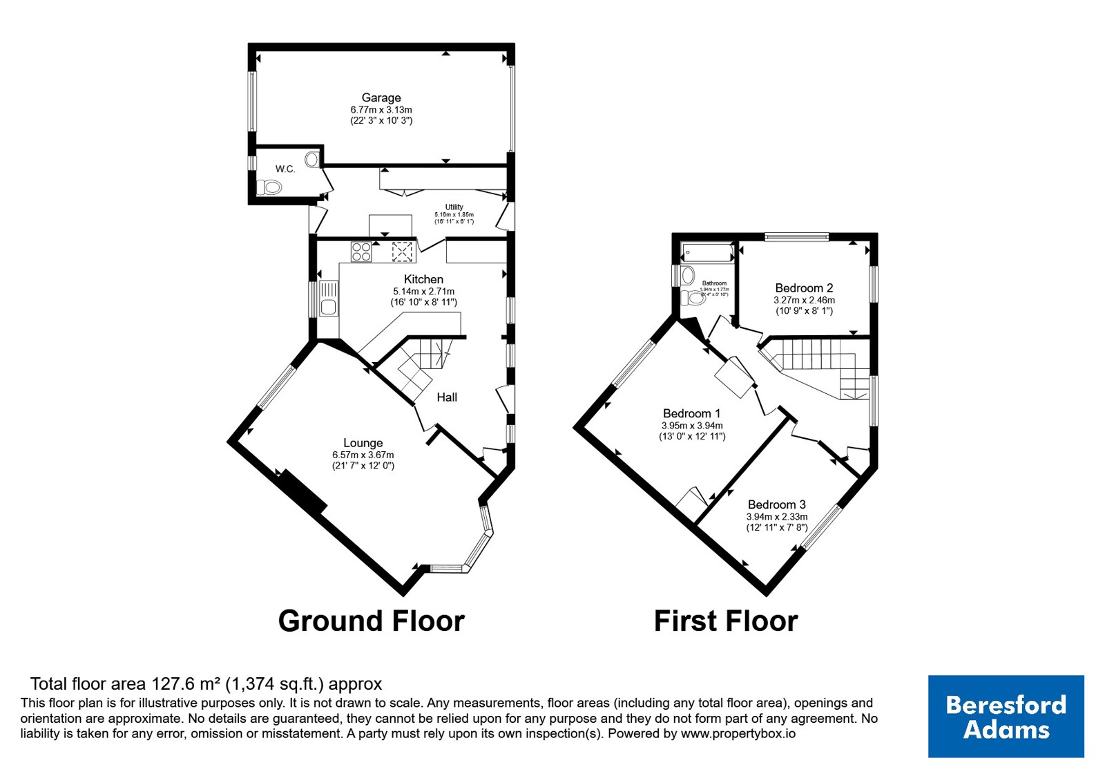 76, South Avenue, Denbighshire floorplan