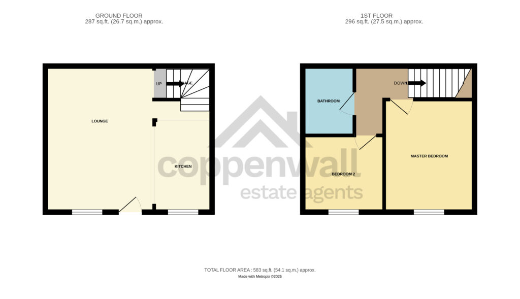 588, Fair View, Bacup floorplan