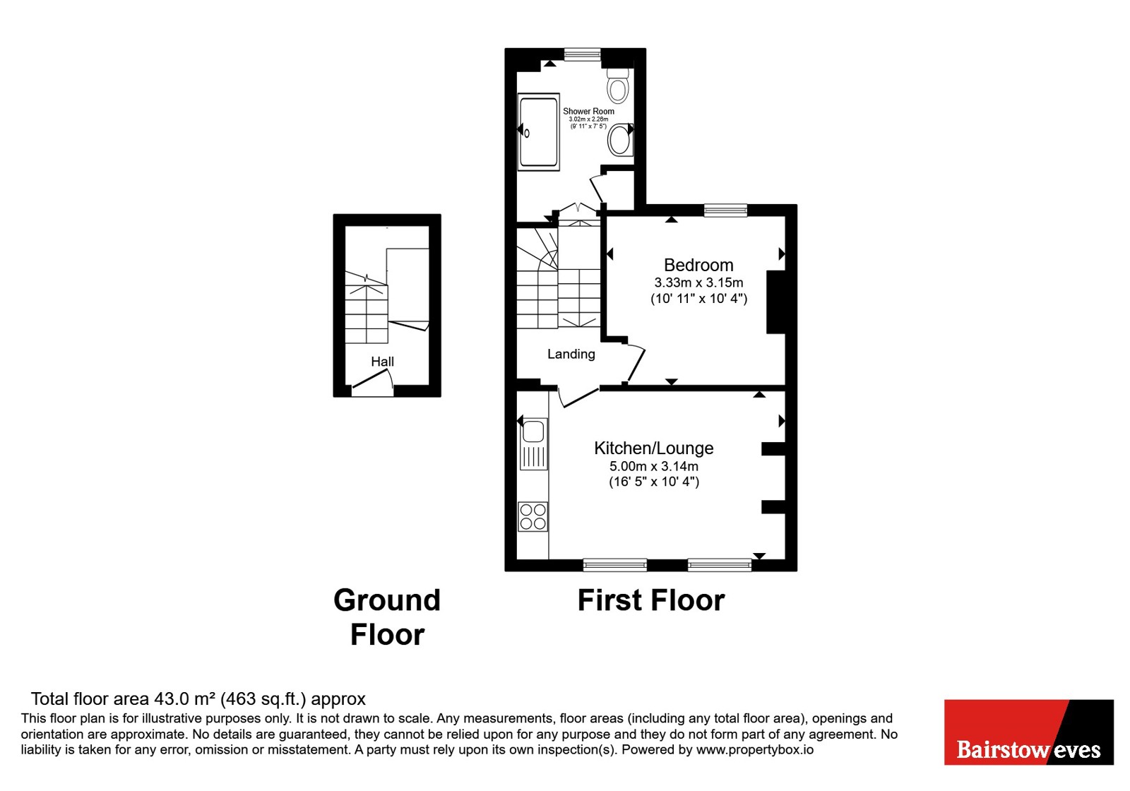 Flat 2, 184, Warley Hill, Brentwood floorplan