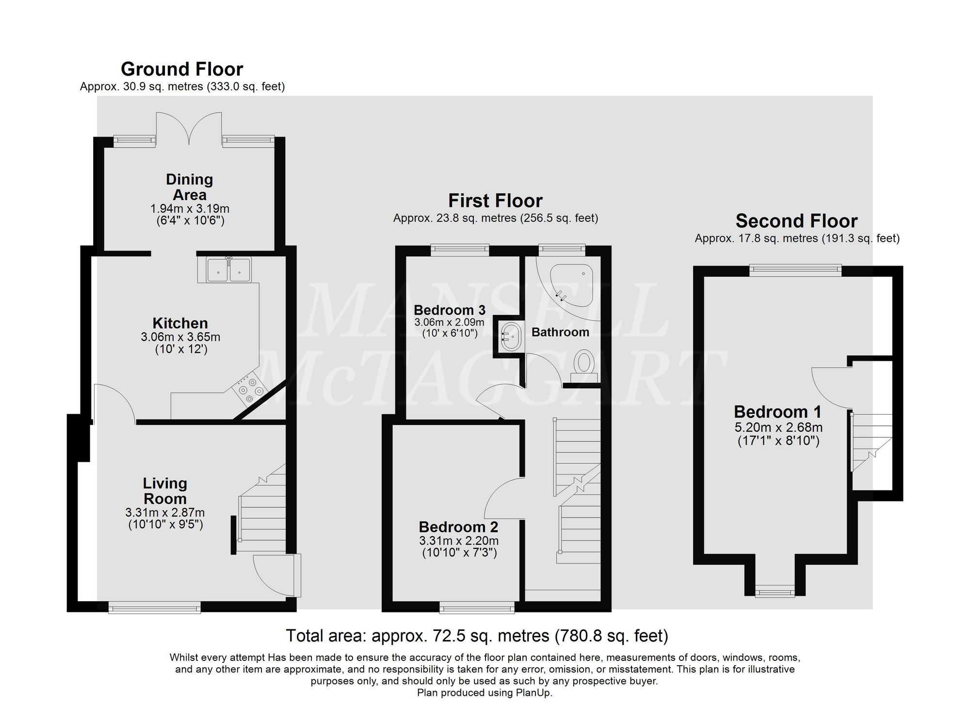 3a Mill Cottages Dunnings Road, East Grinstead floorplan