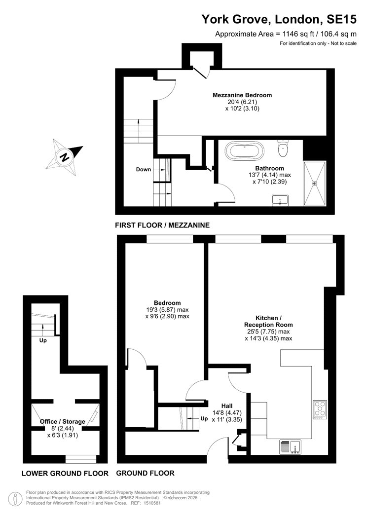 Flat 1, Assembly Apartments, 24, York Grove, London floorplan
