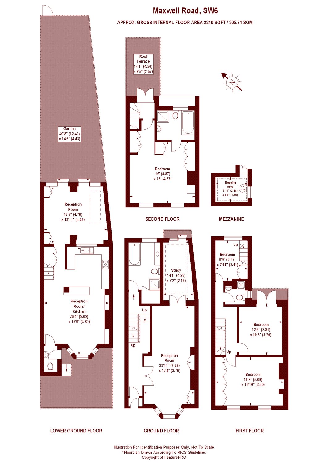 4 bed terraced house for sale in Maxwell Road, London SW6 42826801