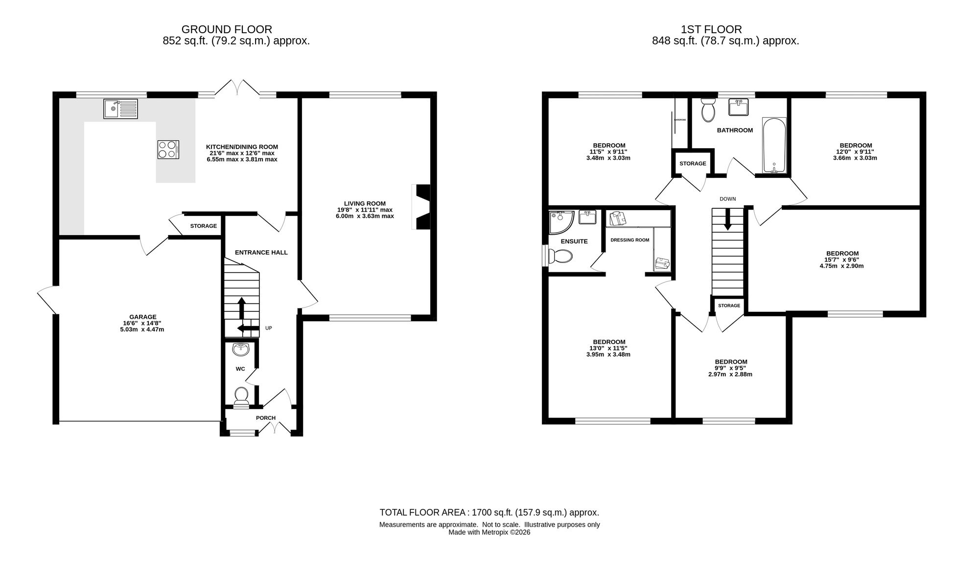 1 Selkirk Drive, Crewe floorplan
