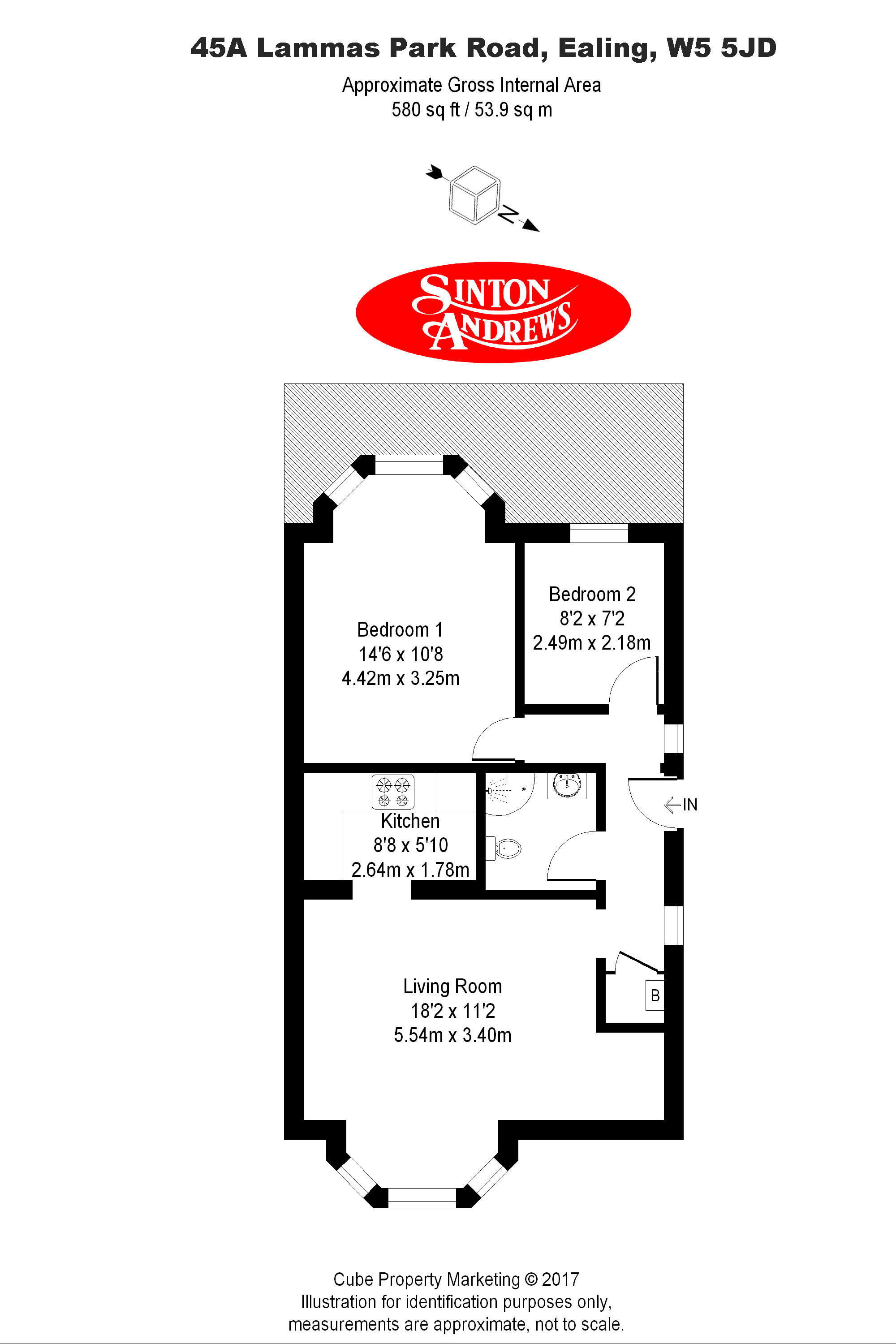 2 Bedrooms Flat to rent in Lammas Park Road, Ealing W5