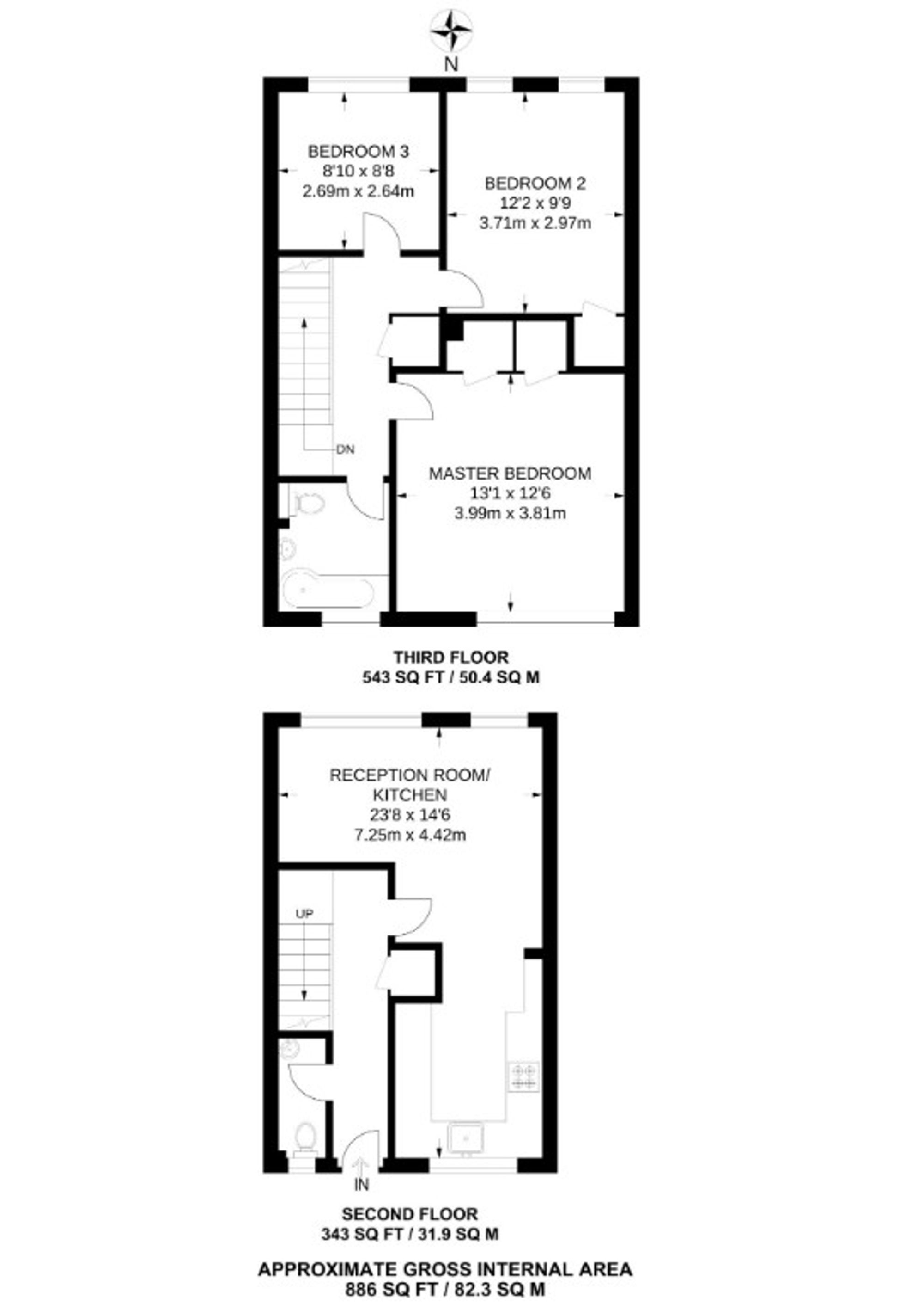 16 Hackington Crescent, Beckenham floorplan