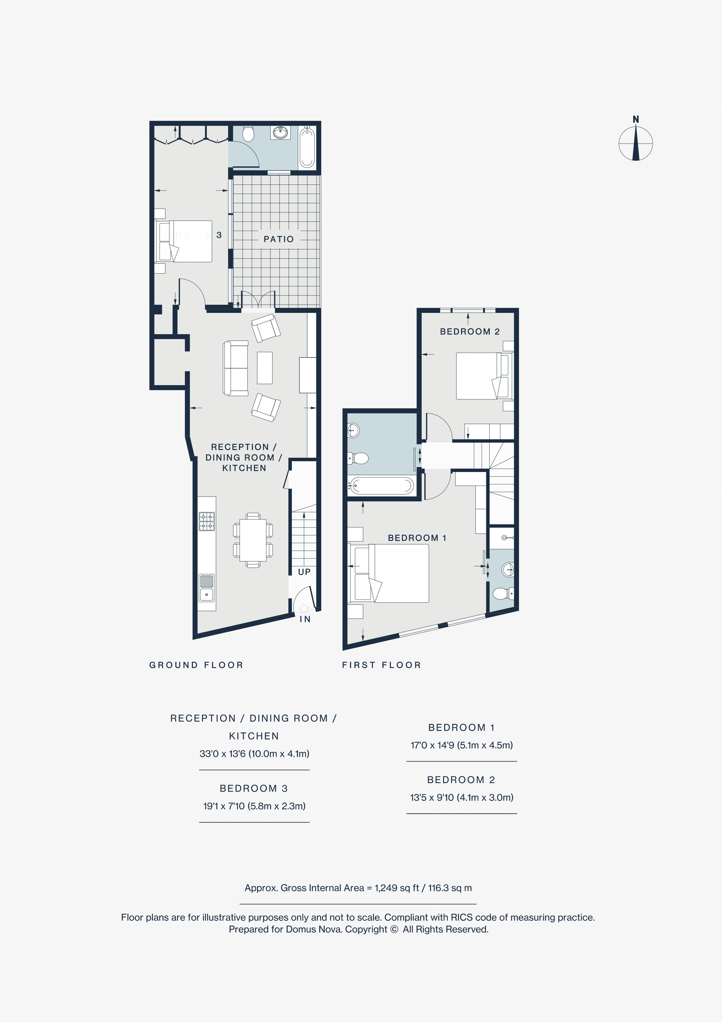G&1st, 371, Portobello Road, London floorplan
