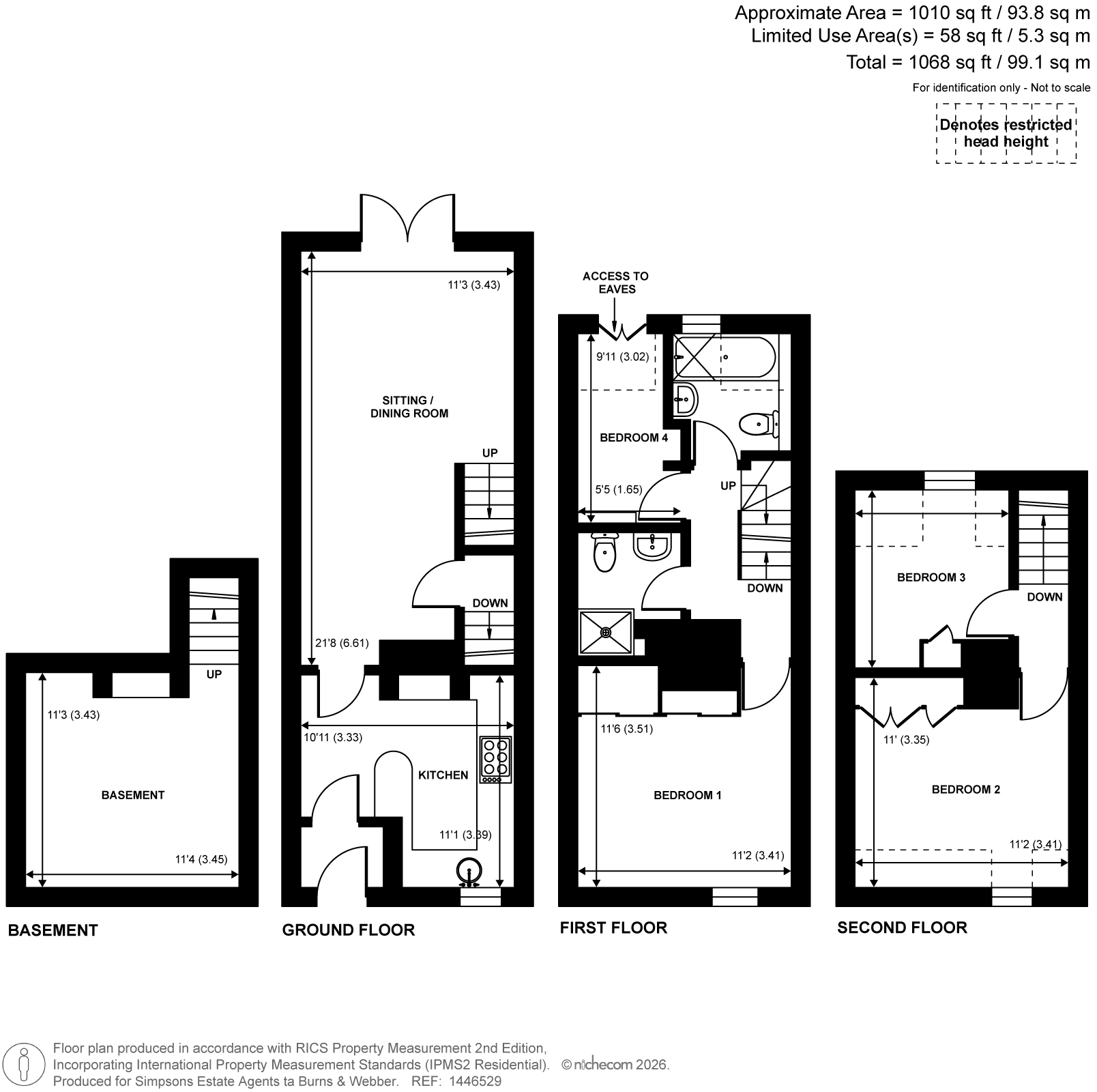 11A,, Park Row, Surrey floorplan