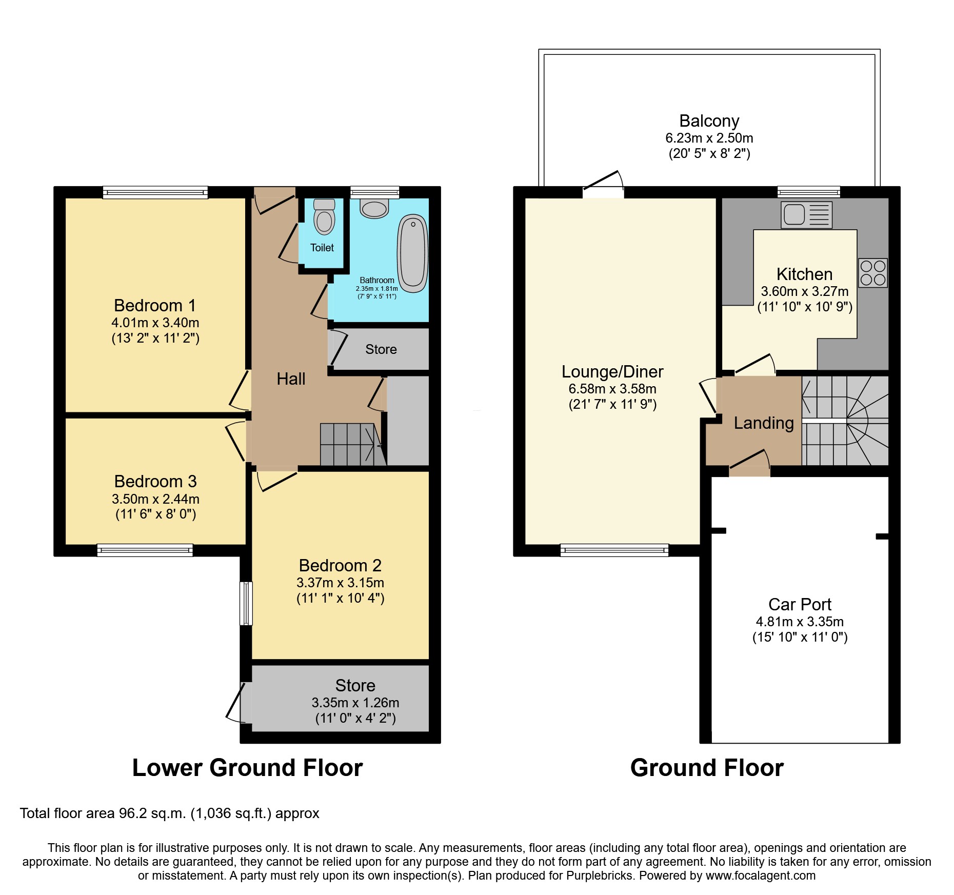 21, Parklands Walk, Huddersfield floorplan