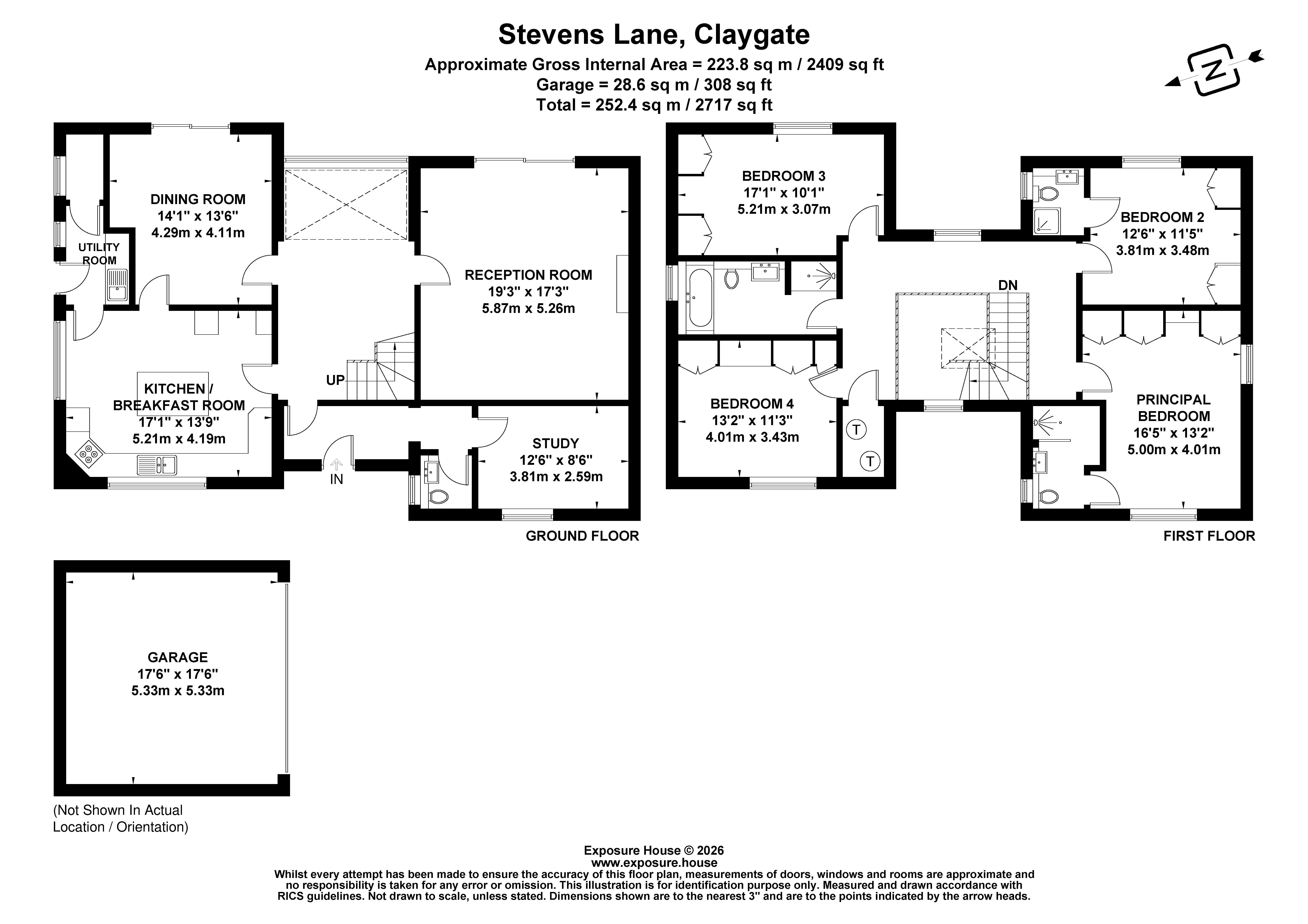 45A, Stevens Lane, Esher floorplan