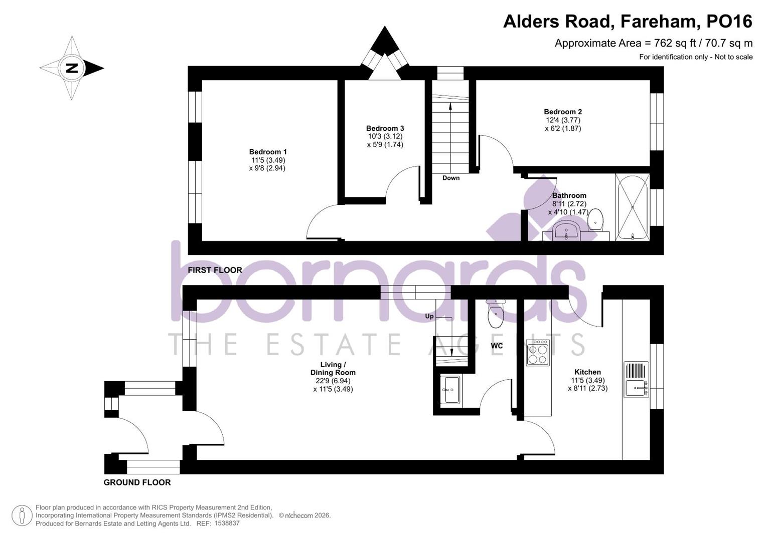 Alders Road, Fareham floorplan