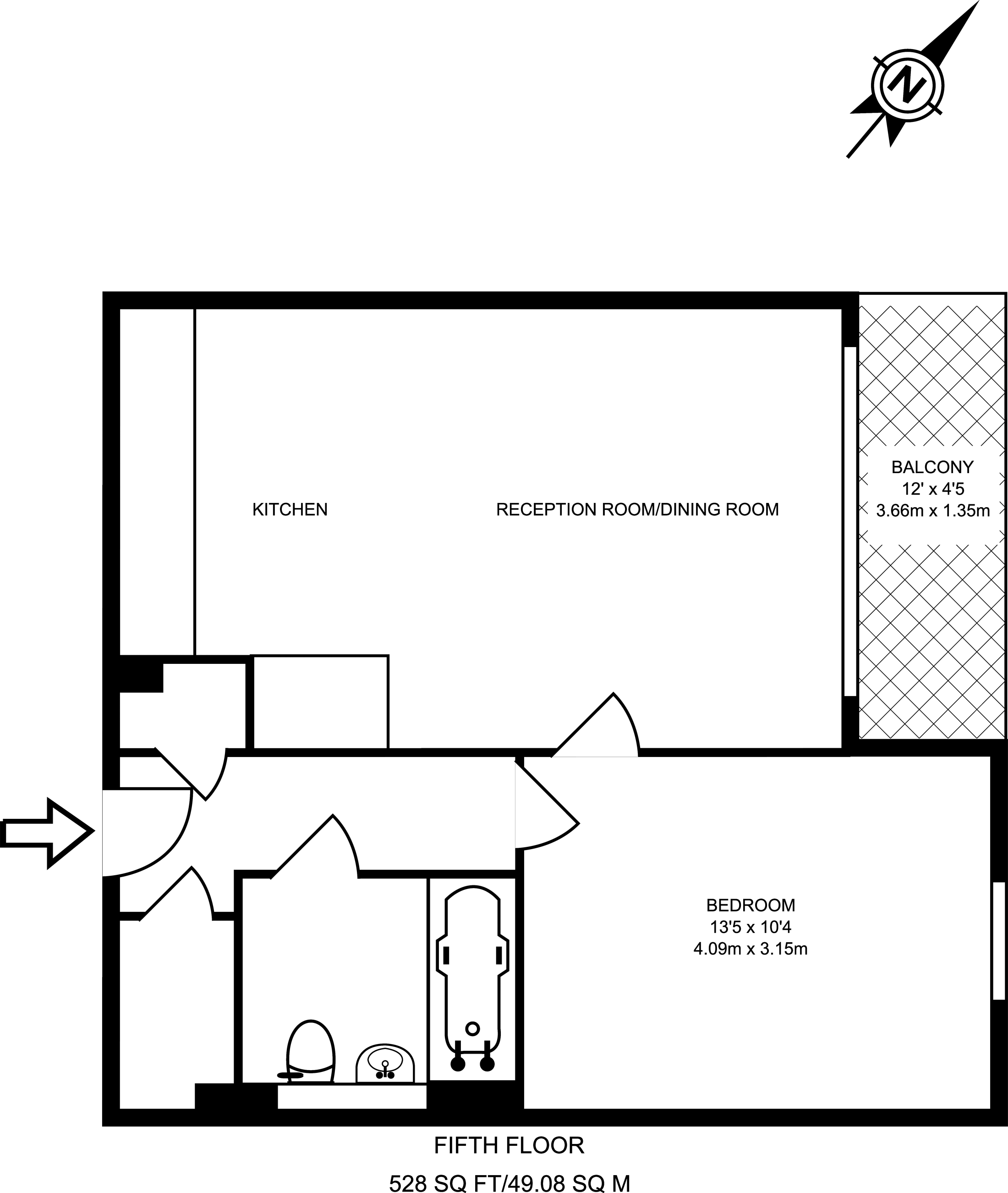 1 Bedrooms Flat to rent in Kew Bridge West, Kew Bridge TW8