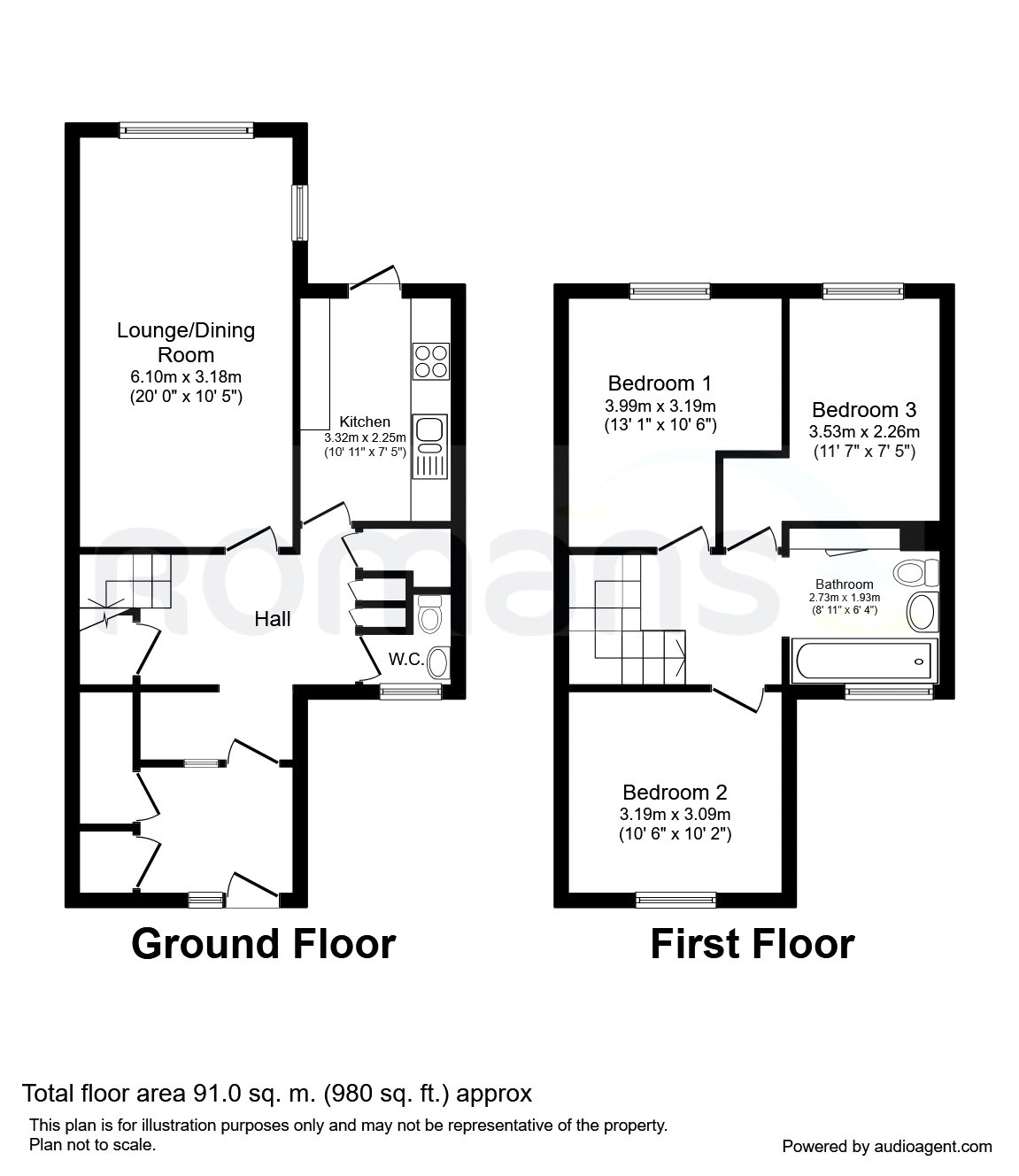 3 Bedrooms Terraced house for sale in Normanton Road, Basingstoke, Hampshire RG21