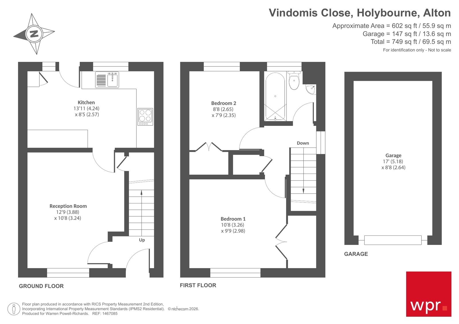 12, Vindomis Close, Alton floorplan