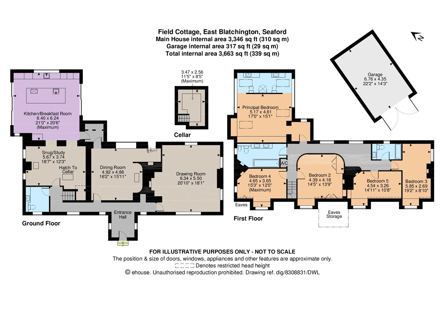 5 Bedrooms Detached house for sale in Belgrave Road, East Blatchington, Seaford, East Sussex BN25