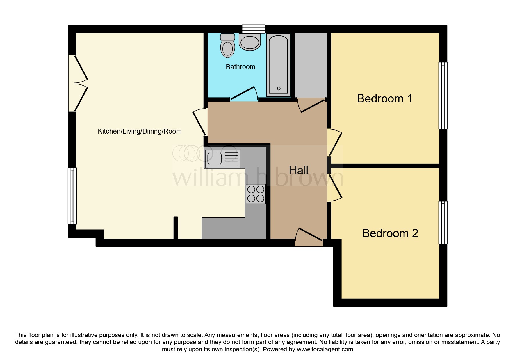 Apartment 6, Rearsby House, 50, Stillington Crescent, Leicester floorplan