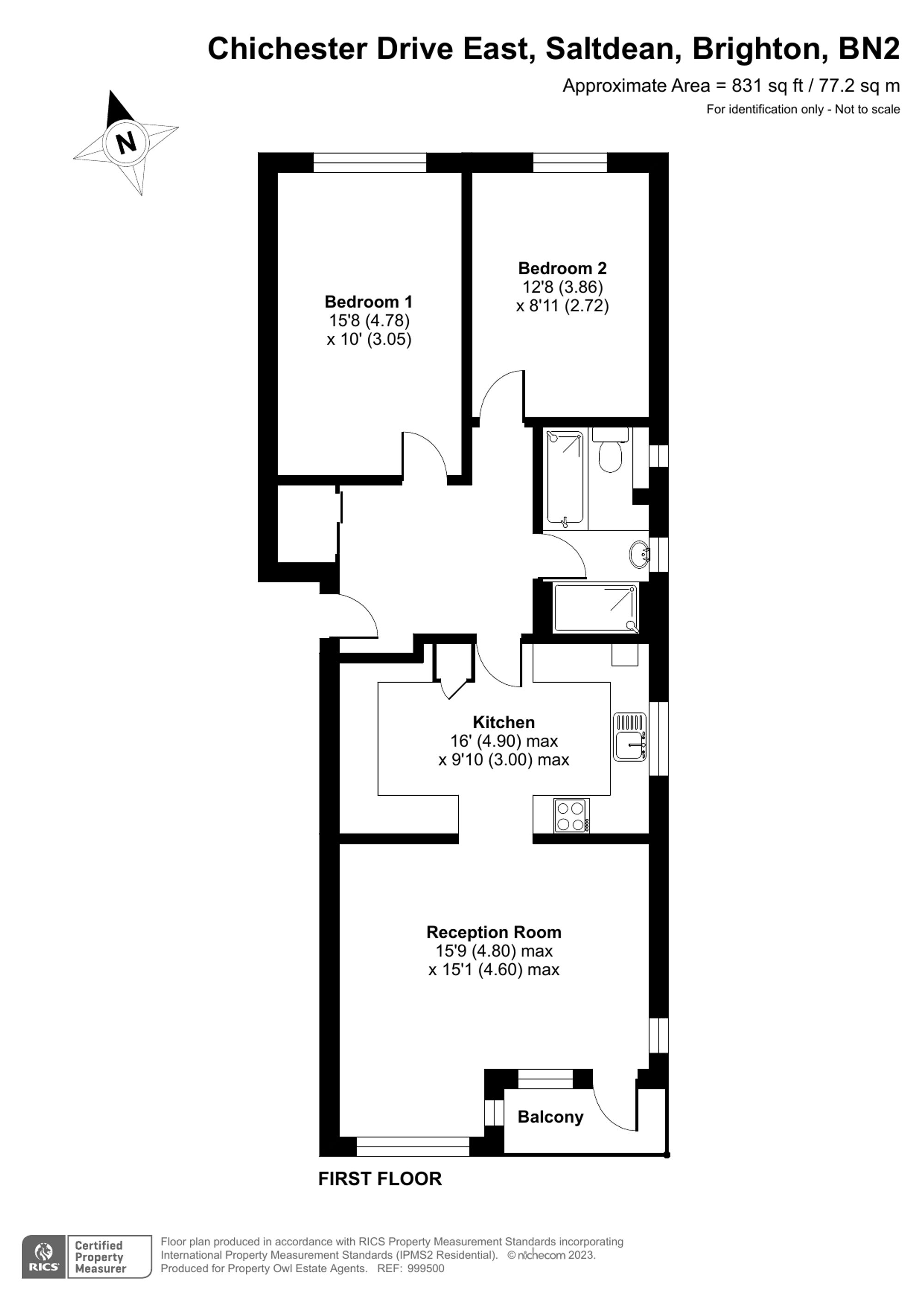 Chichester Drive East, Saltdean BN2, 2 bedroom flat for sale 64908661 PrimeLocation