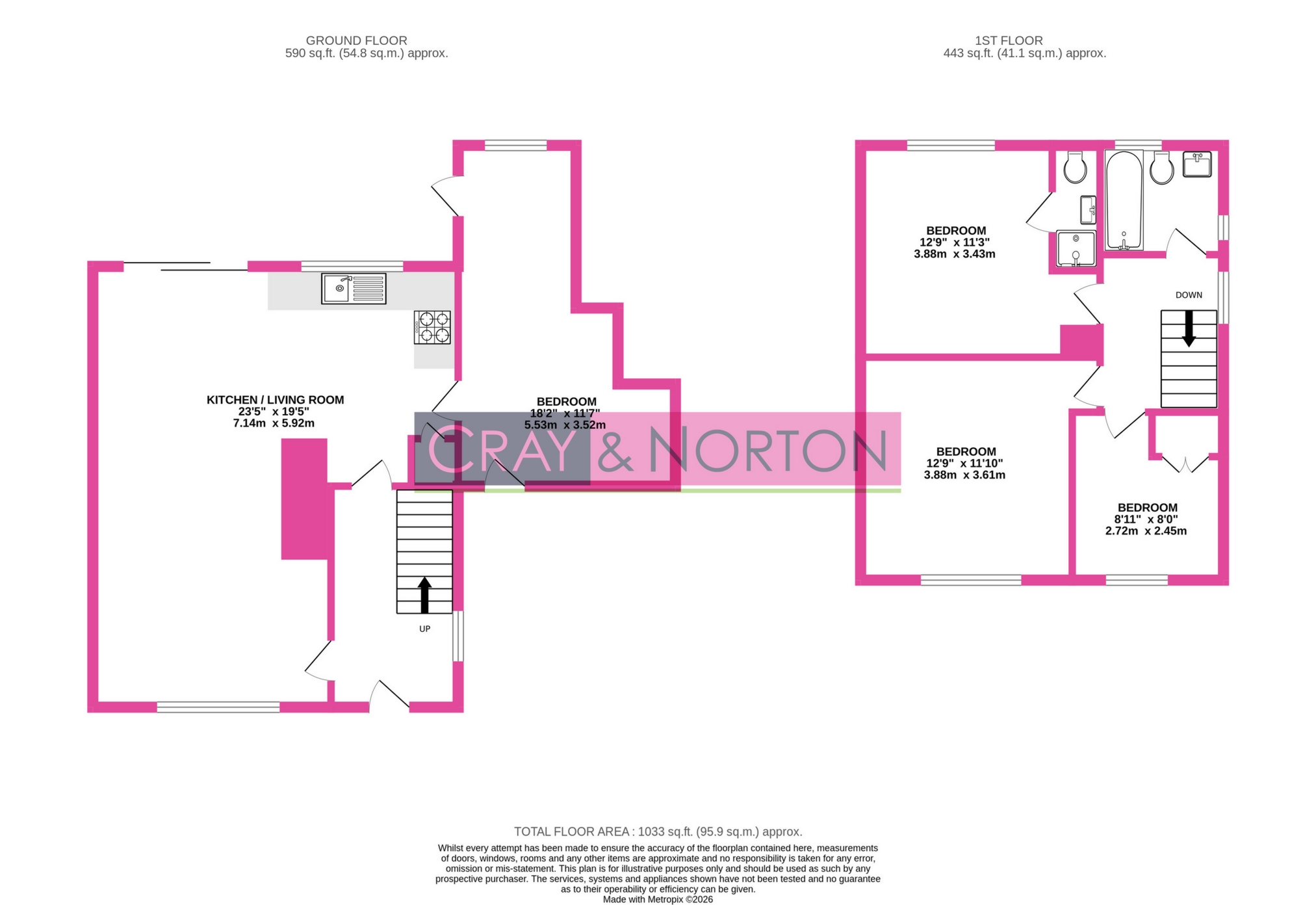 280, King Henry Drive, Croydon floorplan