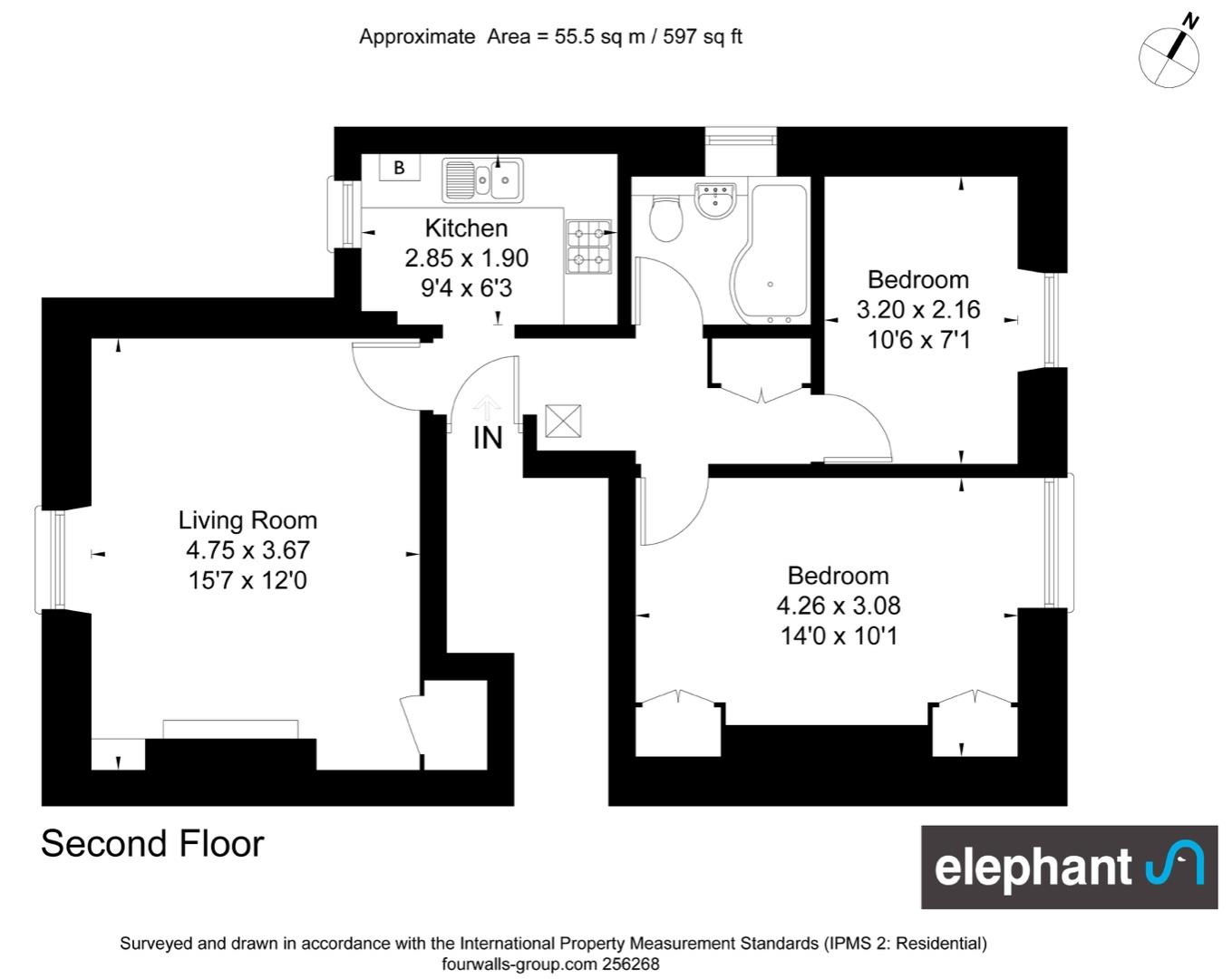 Hampton Park, Redland, Bristol BS6, 2 bedroom flat for sale 55510098