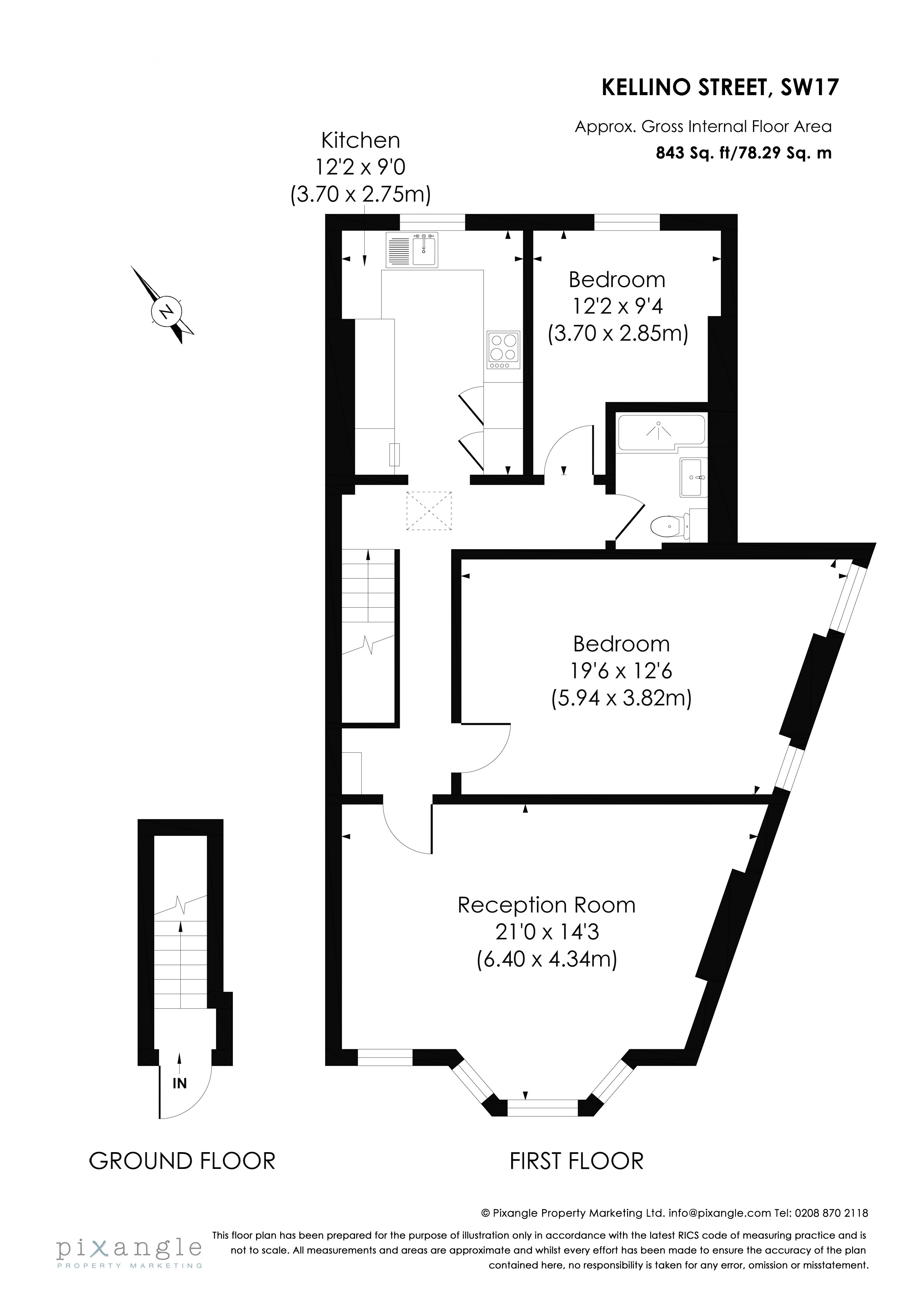2 Bedrooms Flat for sale in Kellino Street, London SW17