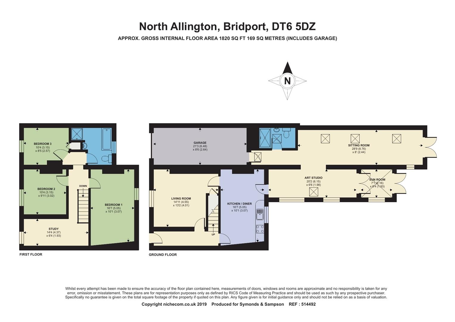 106, North Allington, Bridport floorplan
