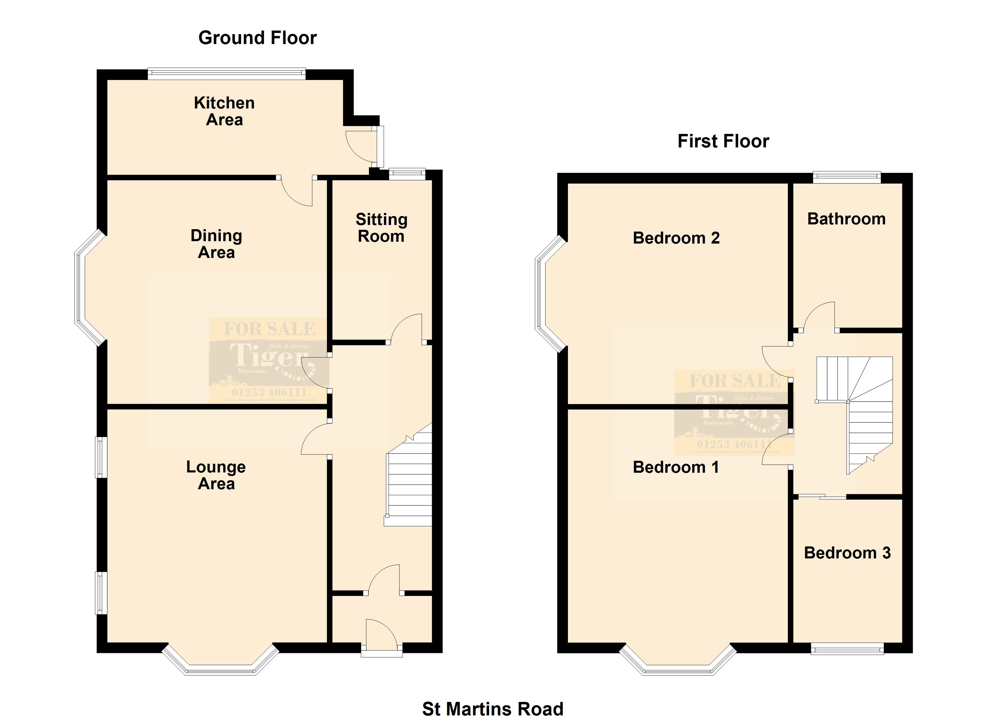 St Martins Road, Blackpool, Lancashire FY4, 3 bedroom semidetached