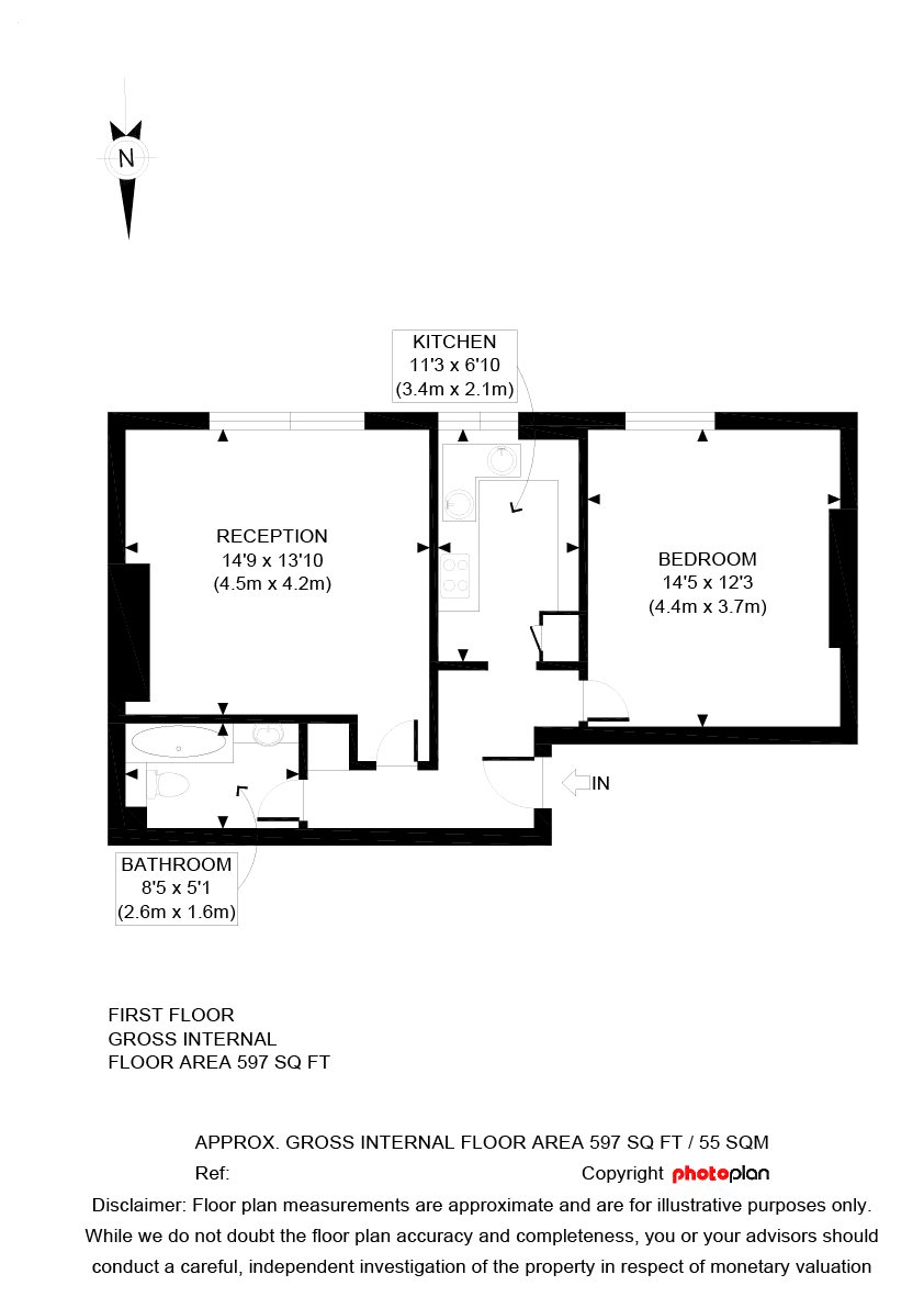 1 Bedrooms Flat to rent in Canfield Gardens, South Hampstead, London NW6