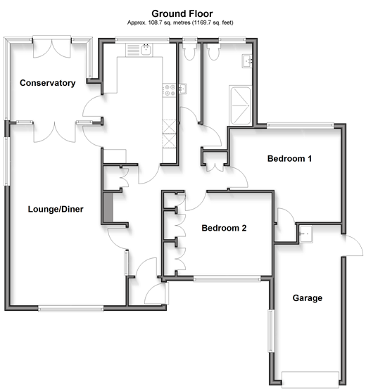 Halliford Drive, Barnham floorplan