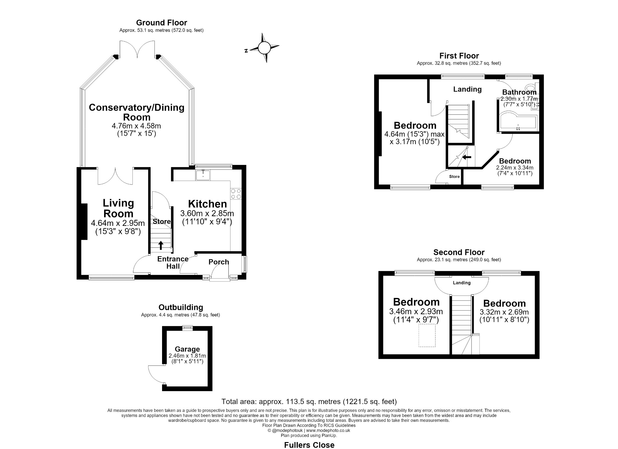 9, Fullers Close, Romford floorplan