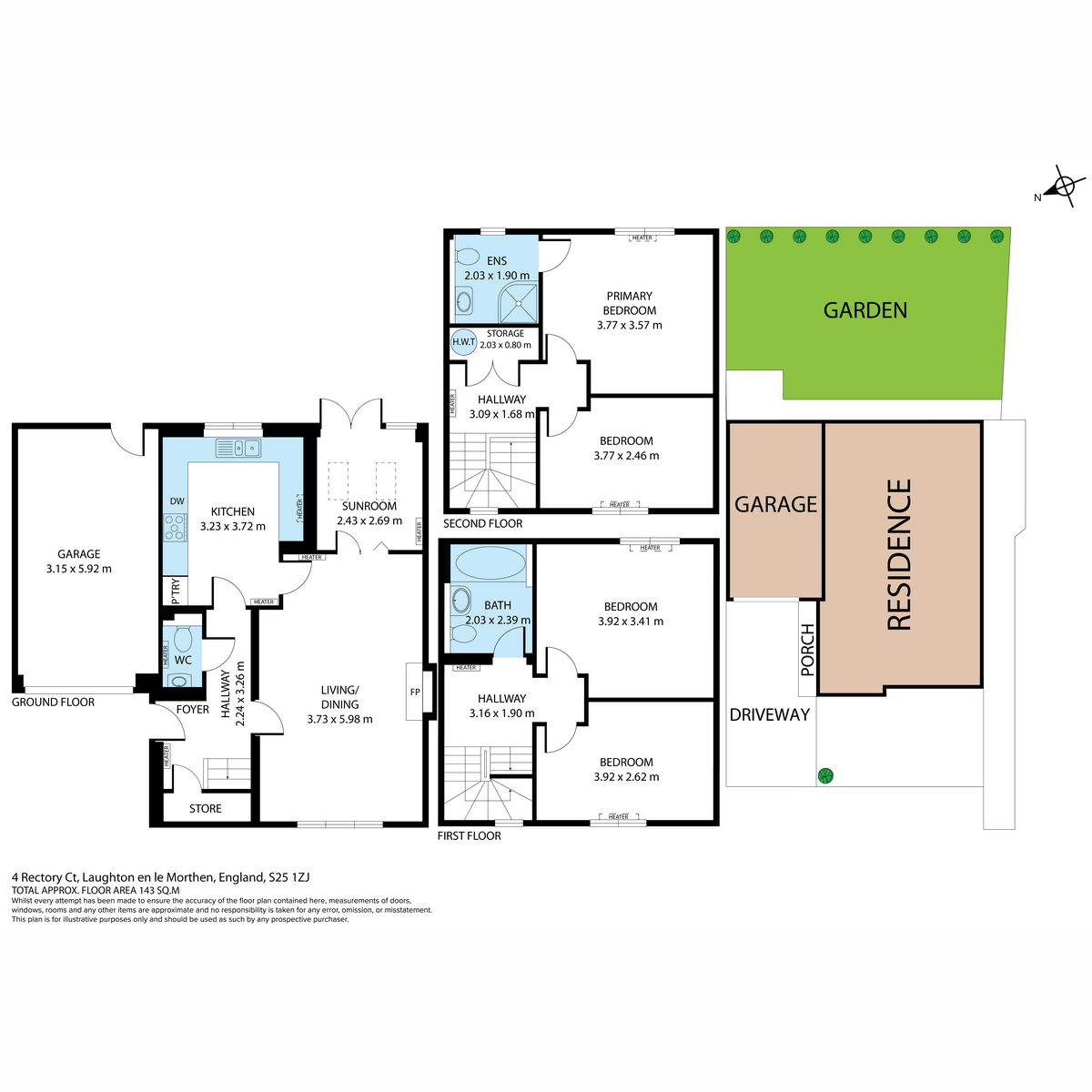 4, Rectory Court, Sheffield floorplan