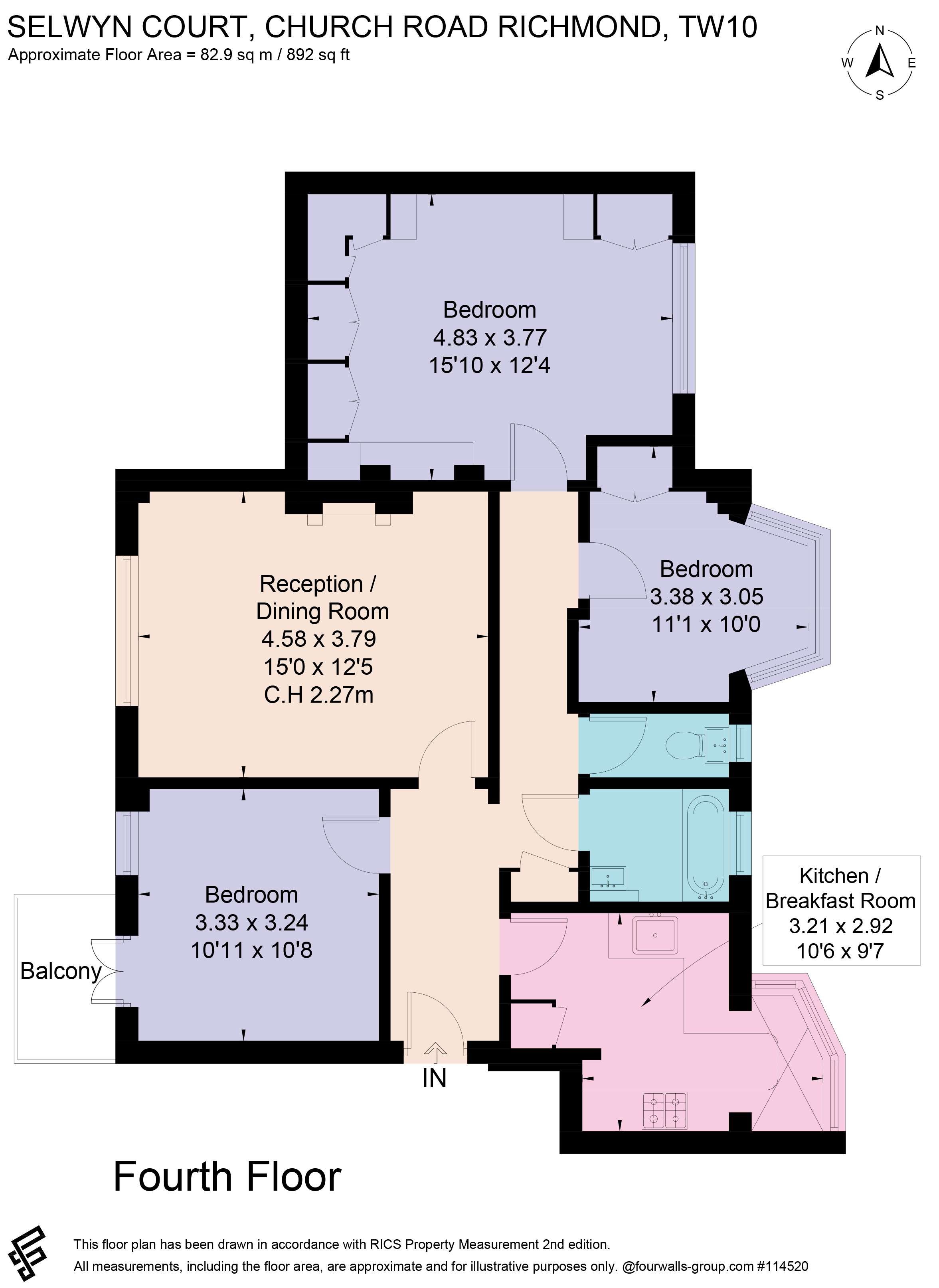 18, Selwyn Court, Richmond floorplan