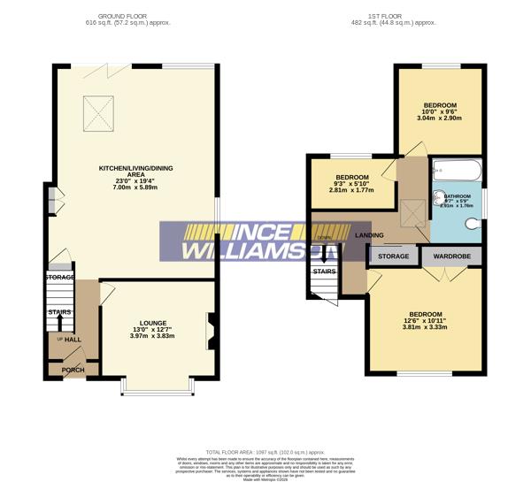 33, Back Lane, Chorley floorplan