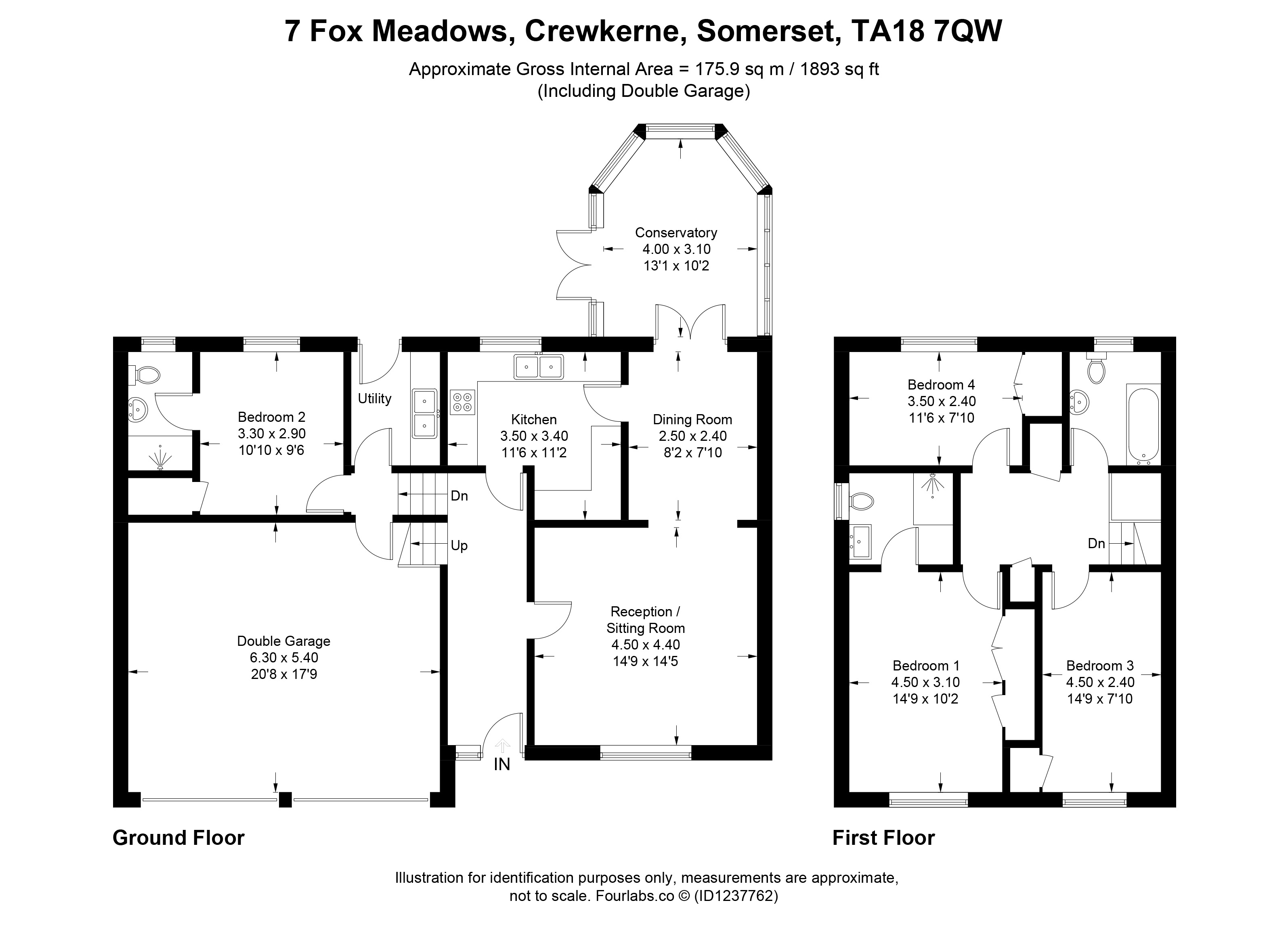 7, Fox Meadows, Crewkerne floorplan