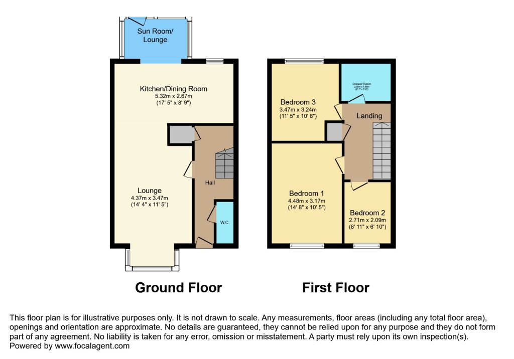 93, Stone Close, Seahouses floorplan