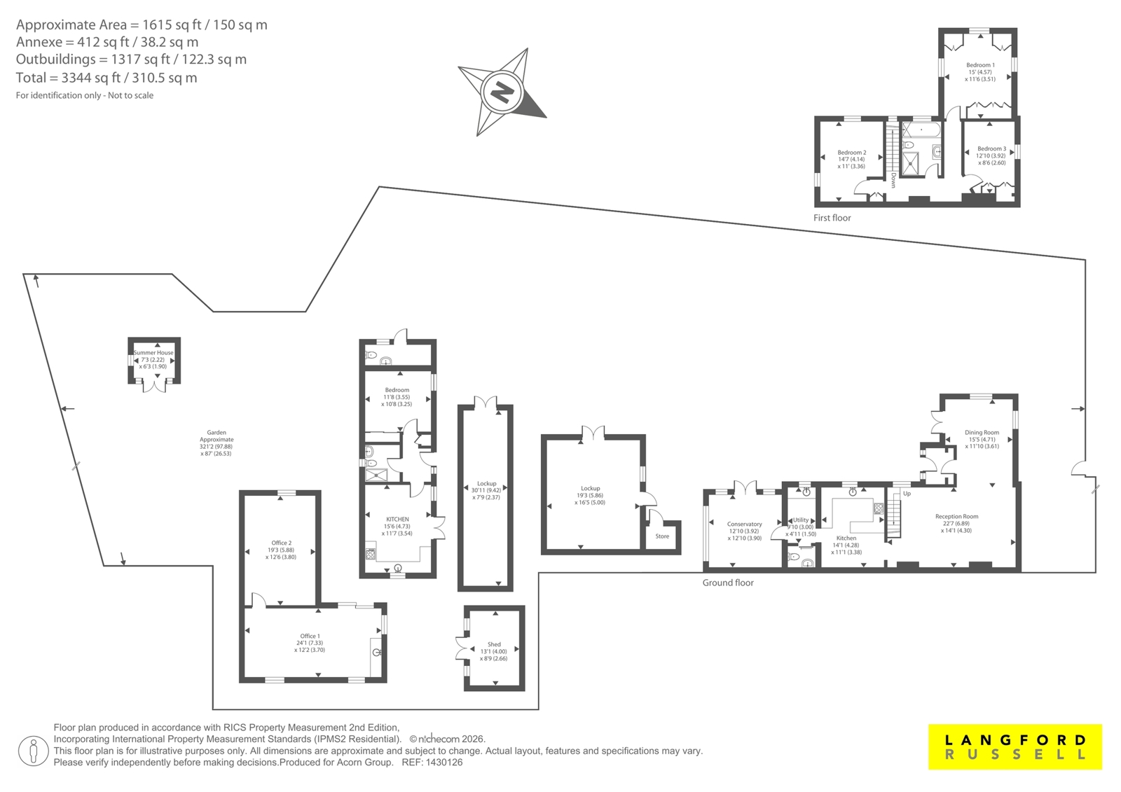 1 Lone Barn Farm,, Gorse Road, Kent floorplan