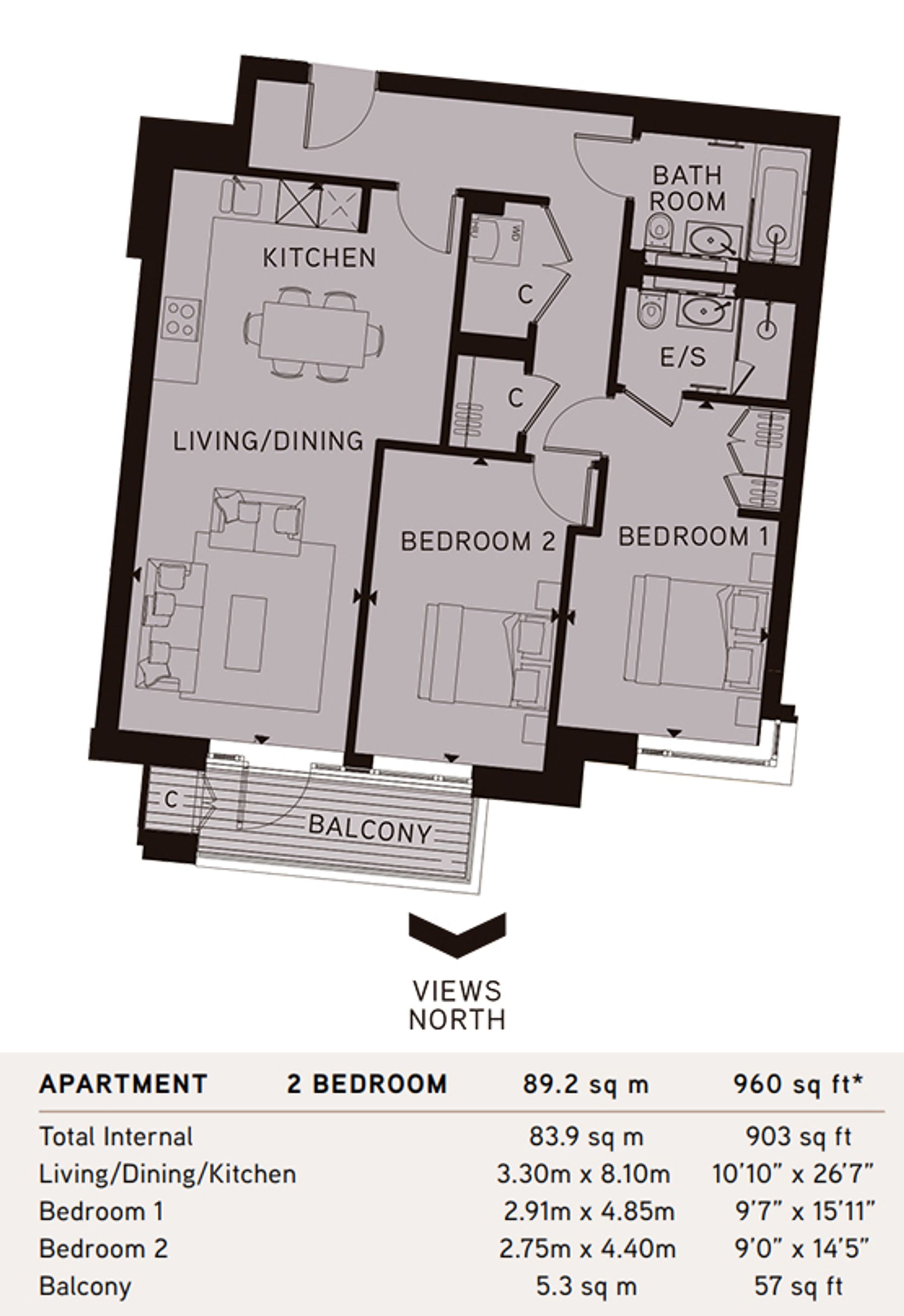 Apt 7, Handley House, London floorplan