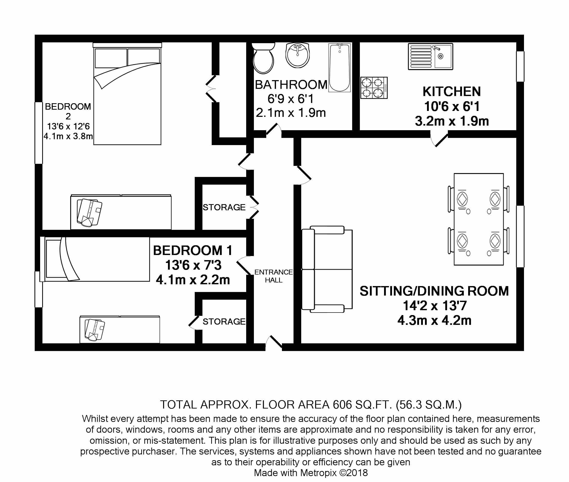 2 Bedrooms Flat to rent in Fiske Court, Tottenham N17