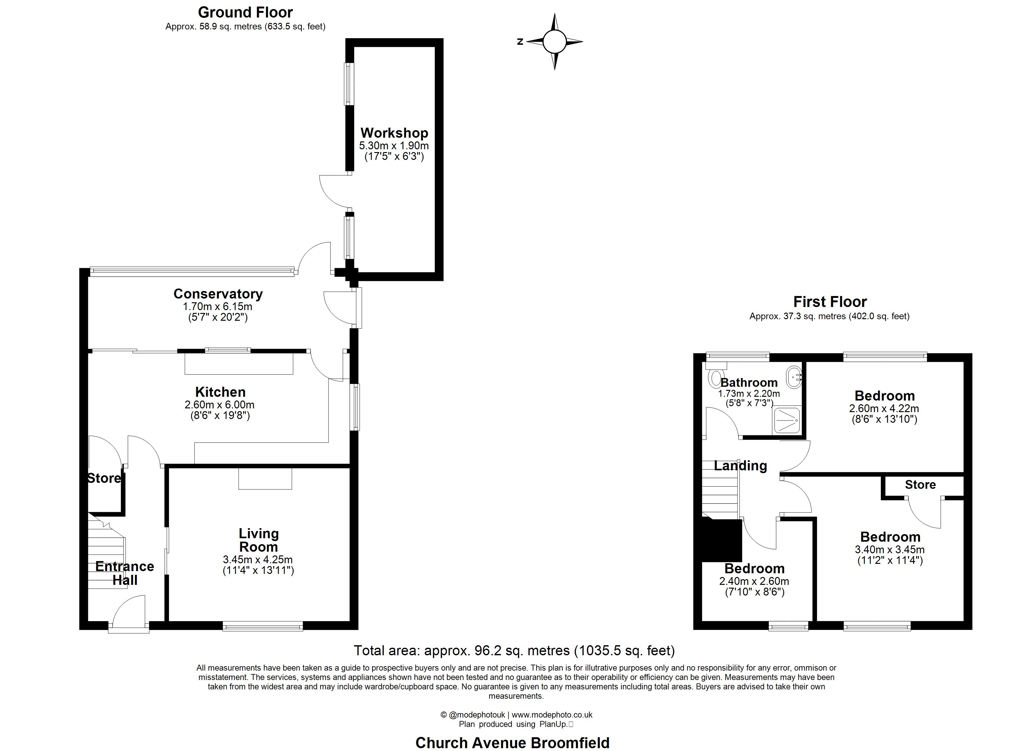 95, Church Avenue, CHELMSFORD floorplan