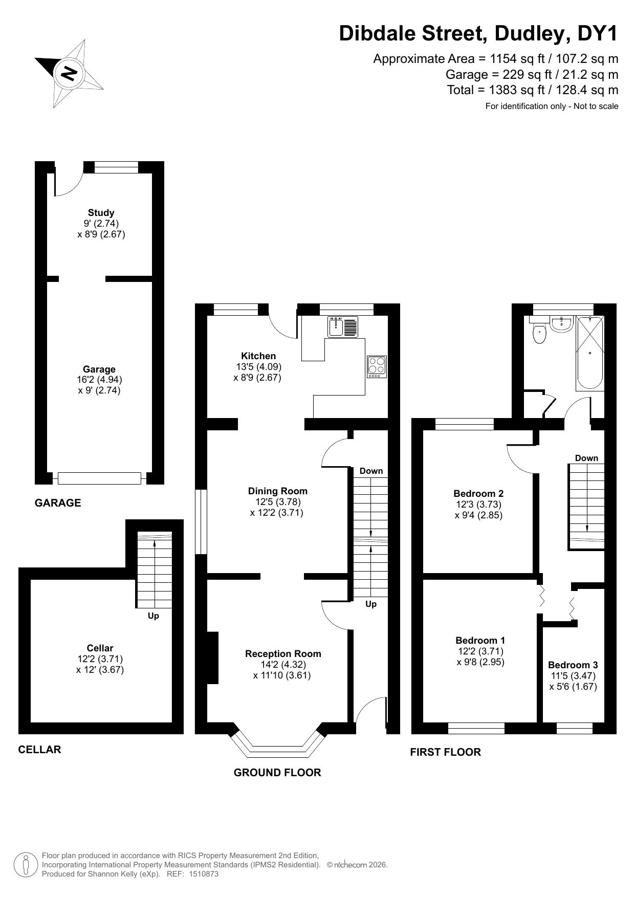 63, Dibdale Street, Dudley floorplan