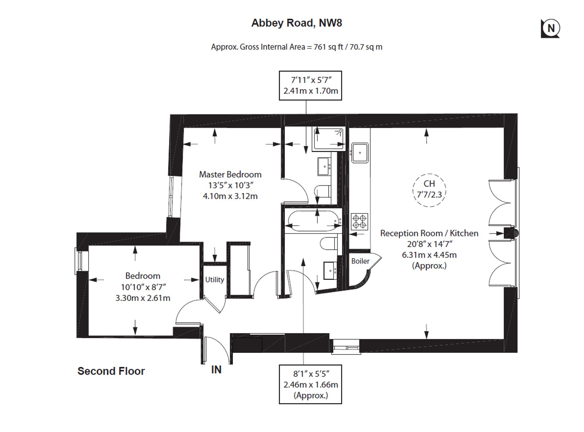 Apt 3, 16A Abbey Road, London floorplan