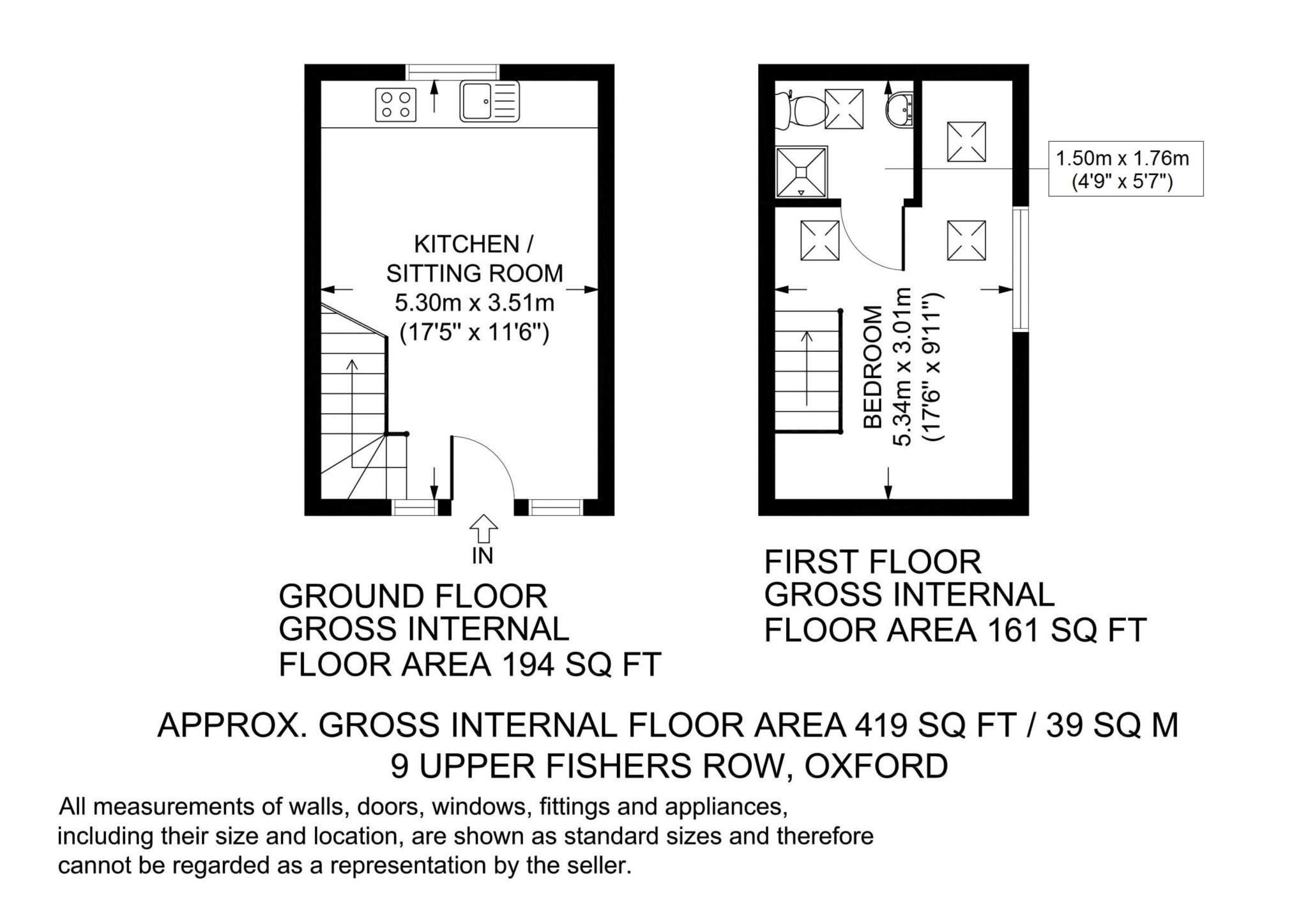 9, Upper Fisher Row, Oxford floorplan