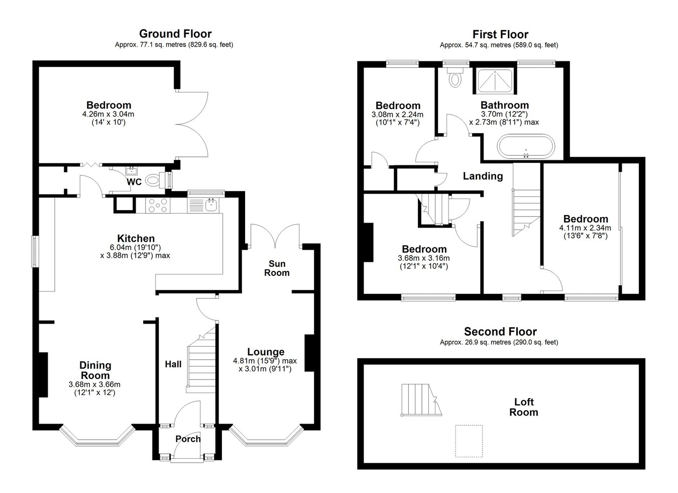 74, Church Road, Folkestone floorplan