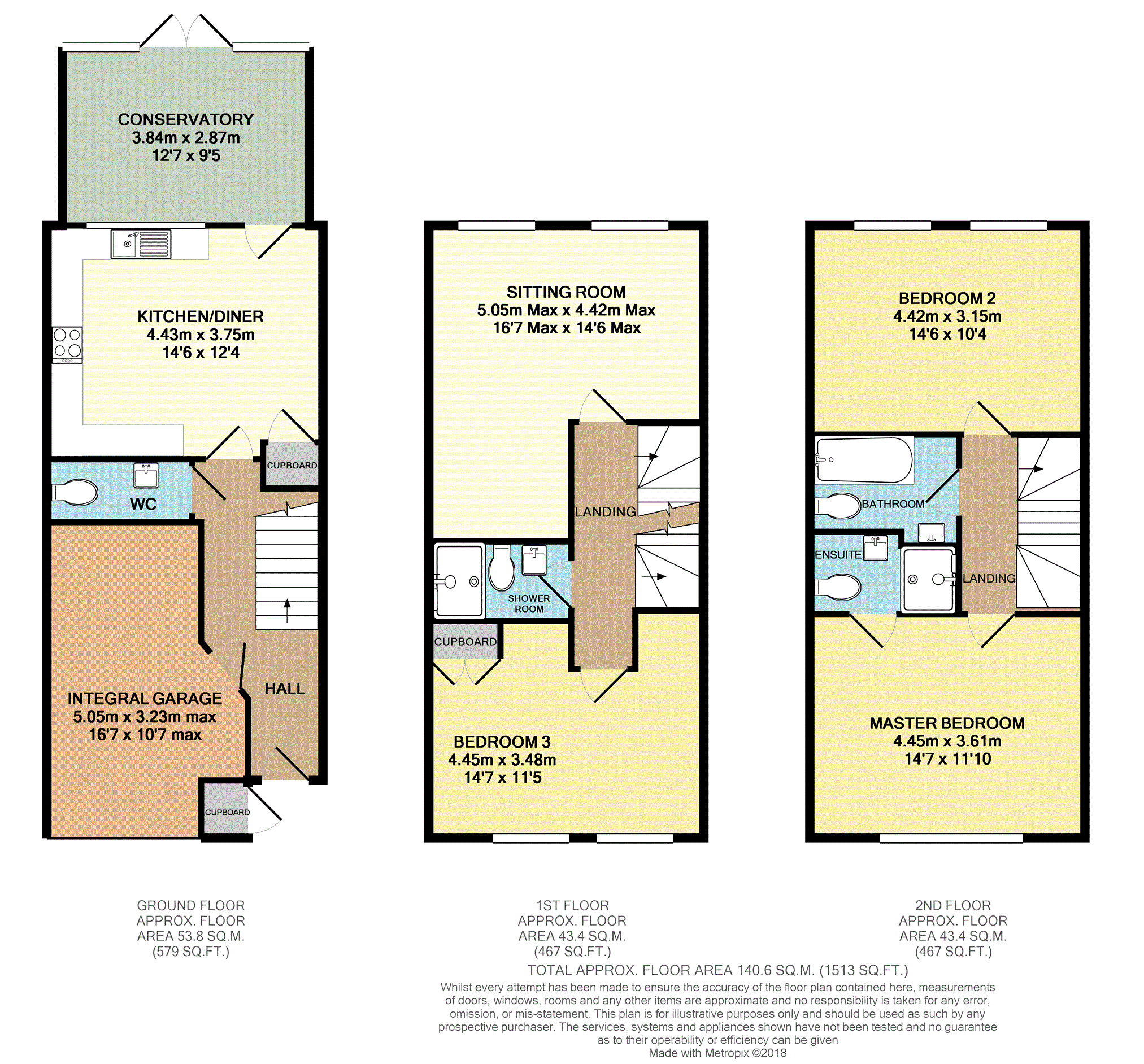 3 Bedrooms Town house for sale in Mulberry Gardens, Horsham RH12