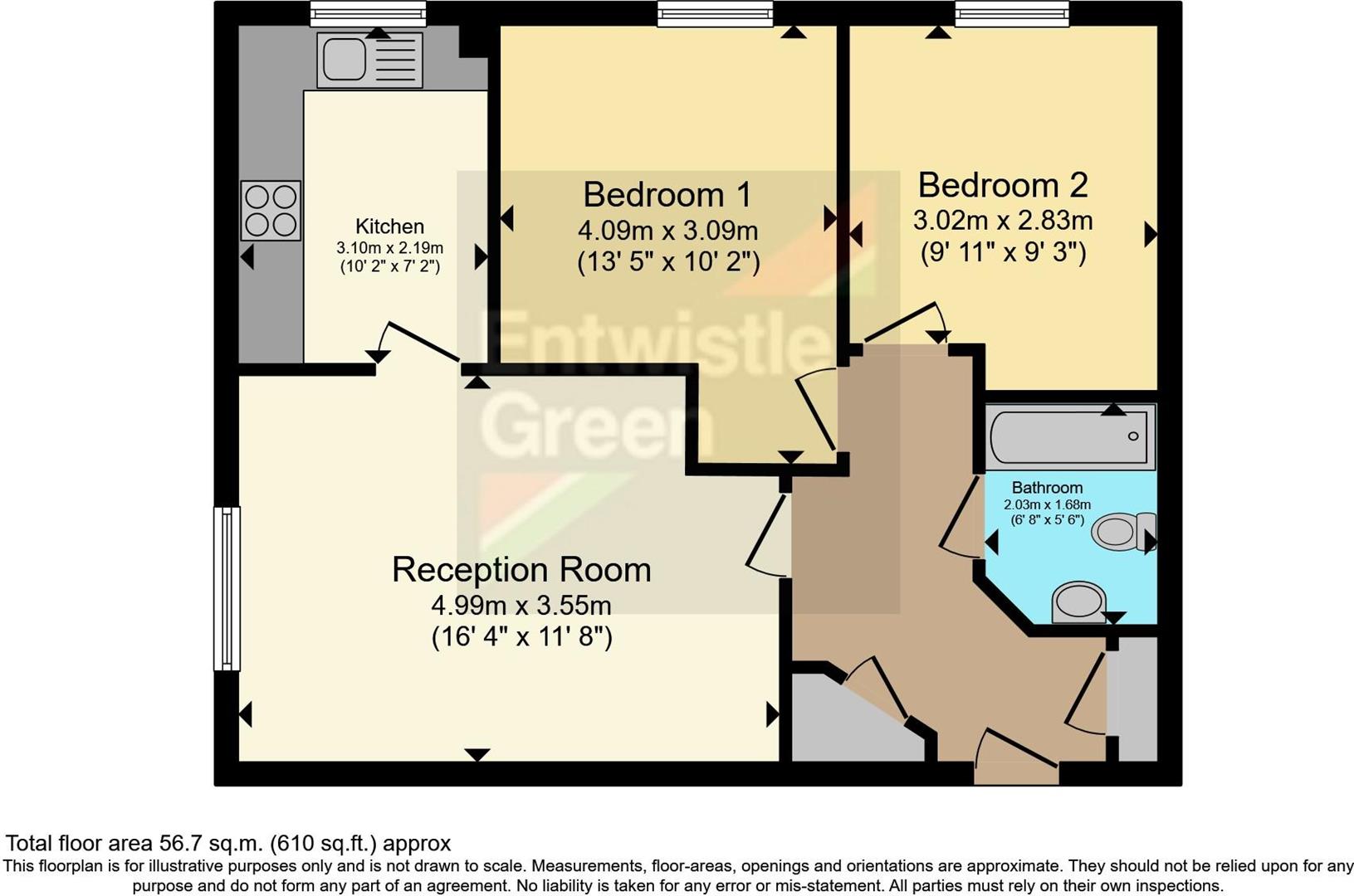 57, Foundry Lane, Widnes floorplan