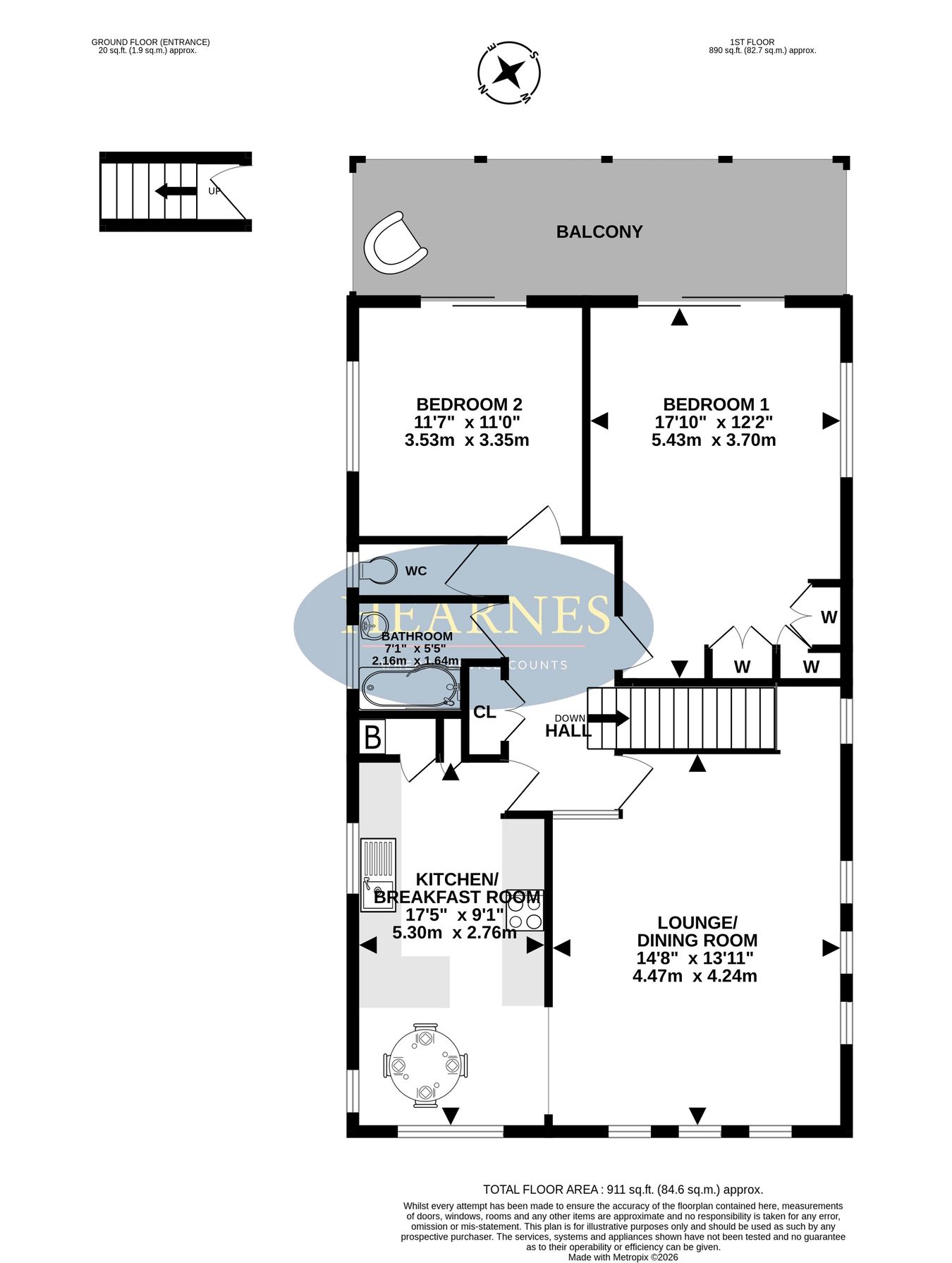 206, Ringwood Road, Ferndown floorplan