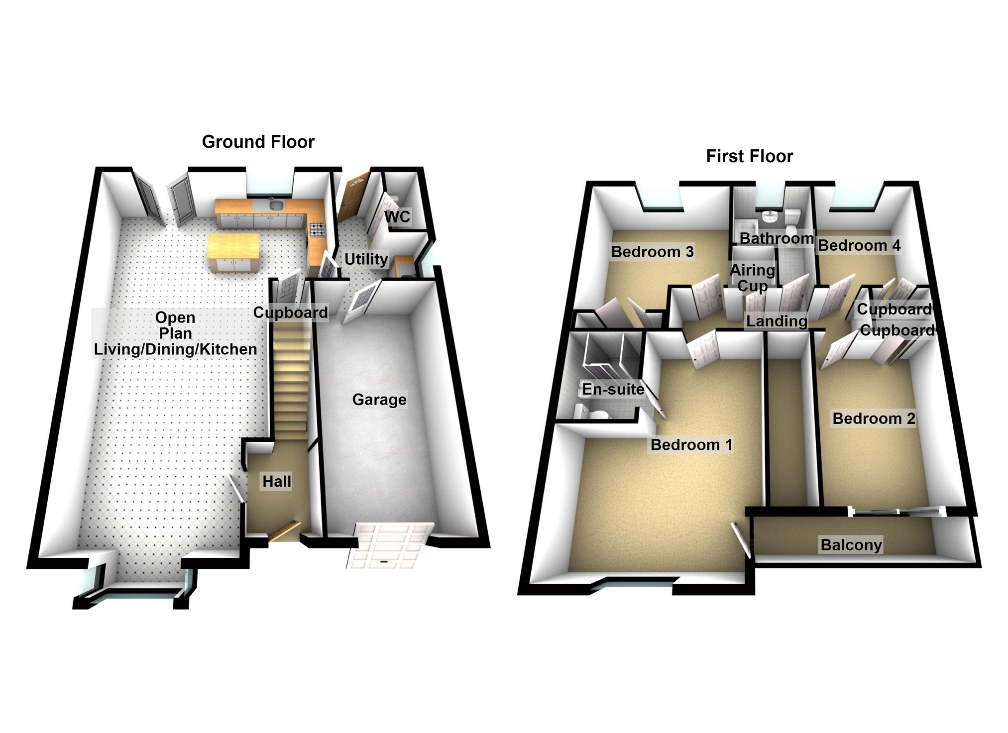1, Gerddi Gwenllian, Kidwelly floorplan