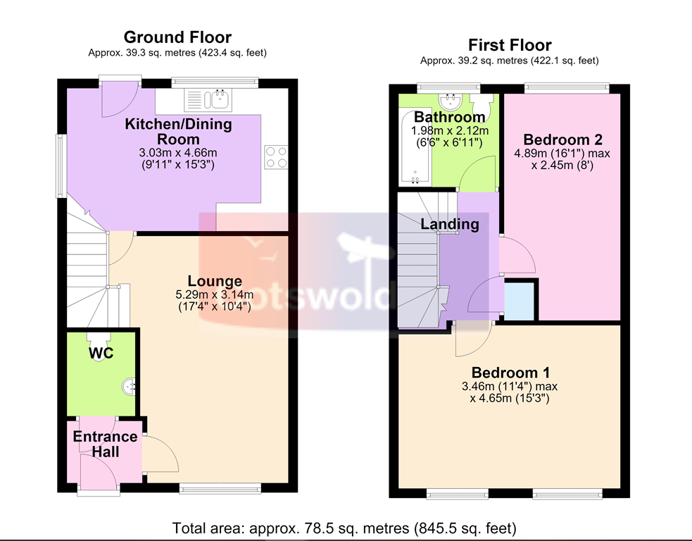 1a, Red Pippin Road, Cheltenham floorplan