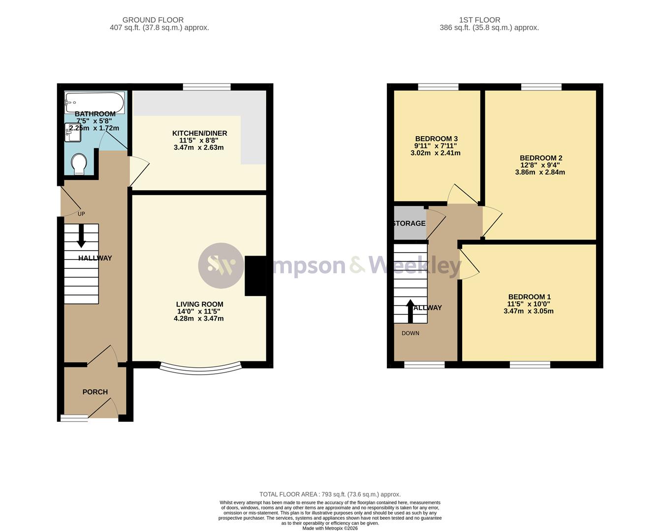 8, Streeton Way, Northampton floorplan